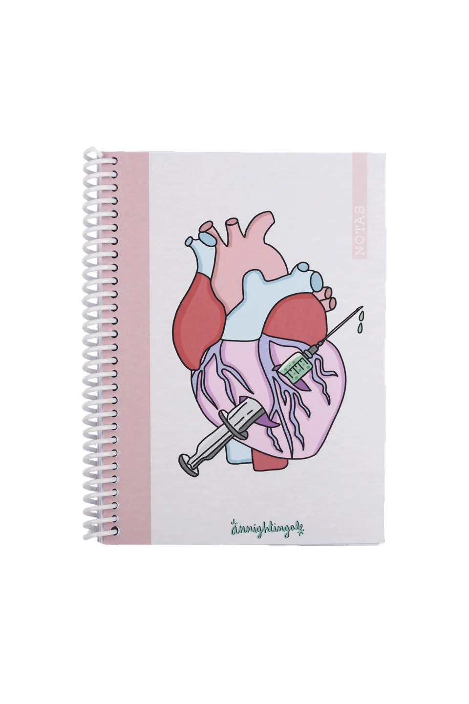 Enfermania Papeleria Rebelheart carnet A6 spirale 50 pages