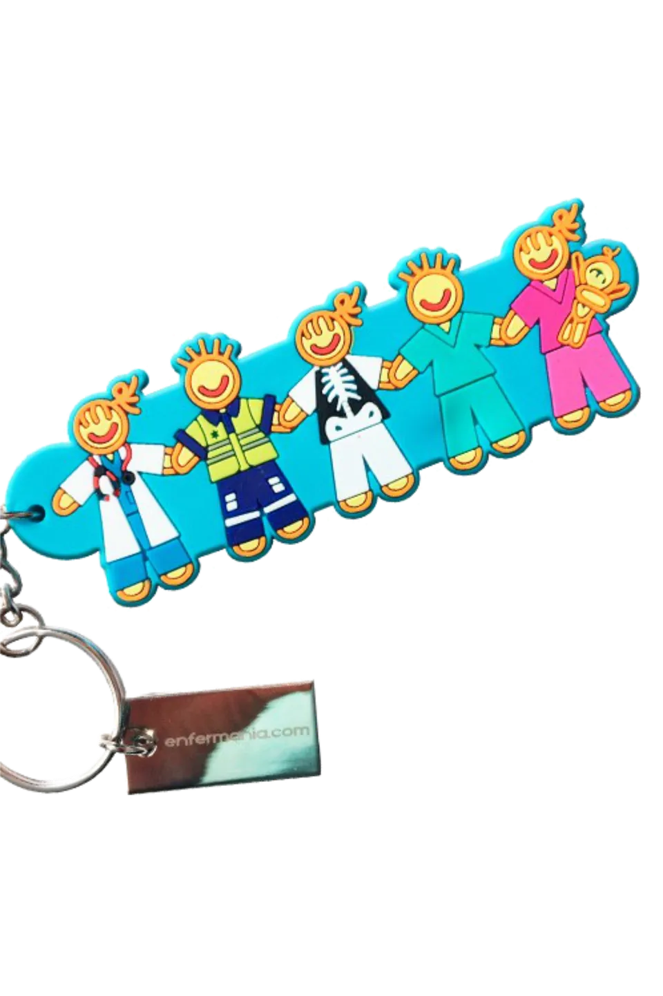 Enfermania Regalos Team porte-clés double face caoutchouc