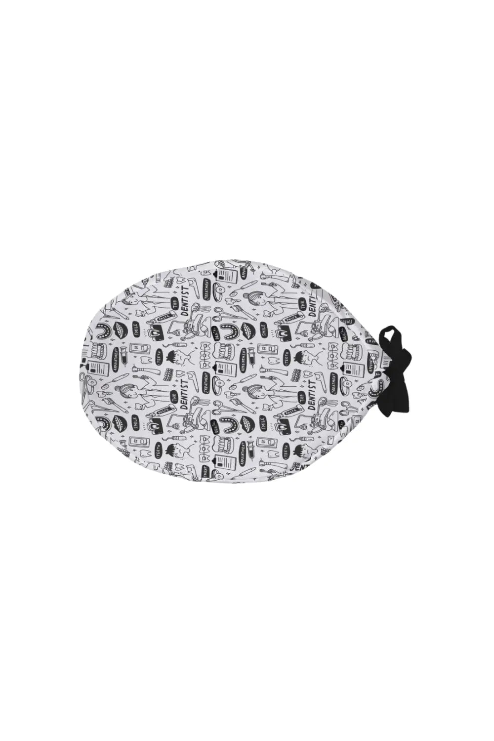 Aelin Paris calot bloc blanc motif dentaire polyester