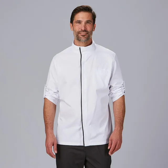 Gary's Andreu veste cuisine homme noire manches longues