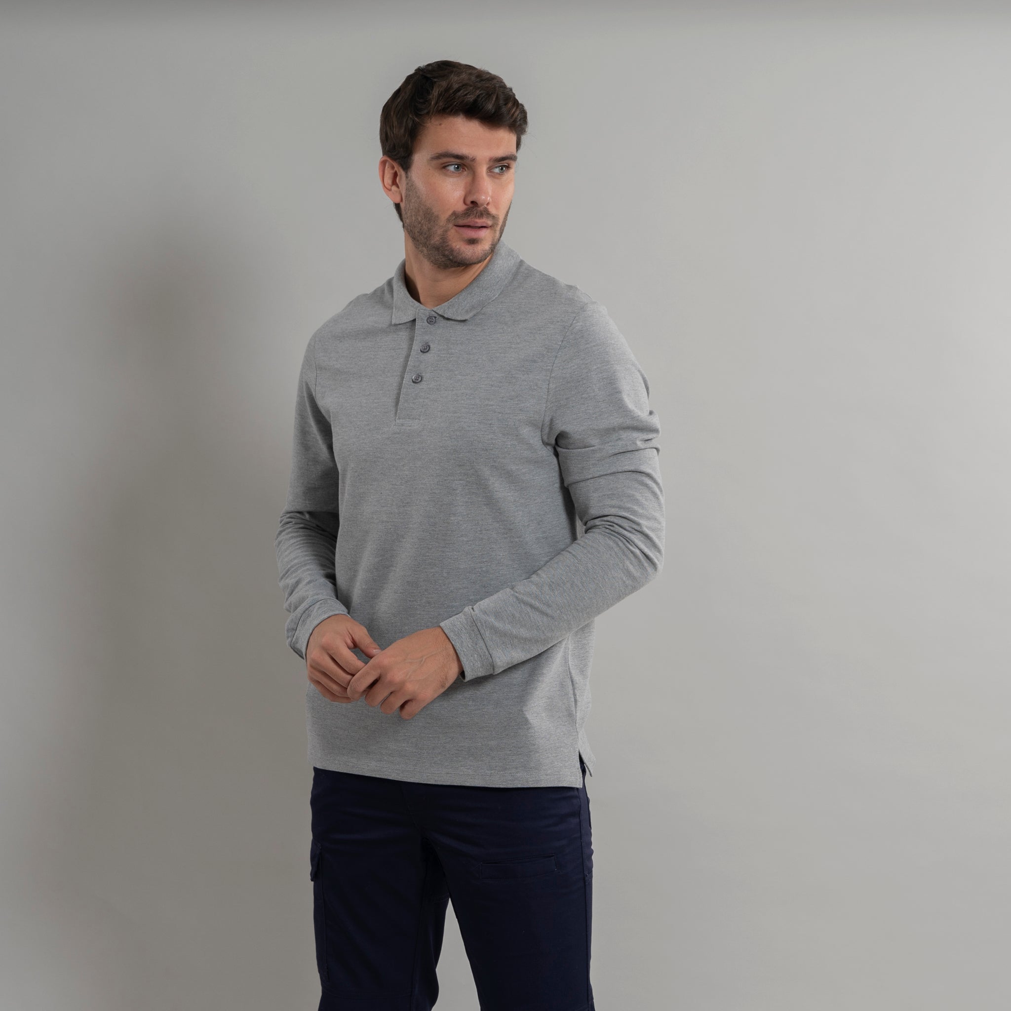 GARY'S Bellver polo homme noir M coton 3 boutons