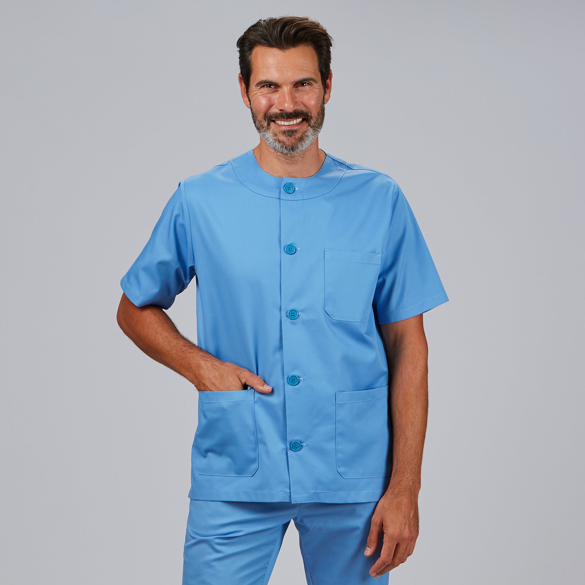 Gary's Blouse Médicale Boutons Blanche Taille M Unisexe