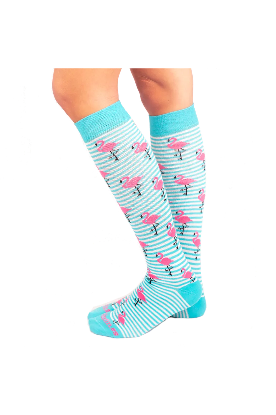 Enfermania Ropa Flamencos chaussettes compression bleu marine