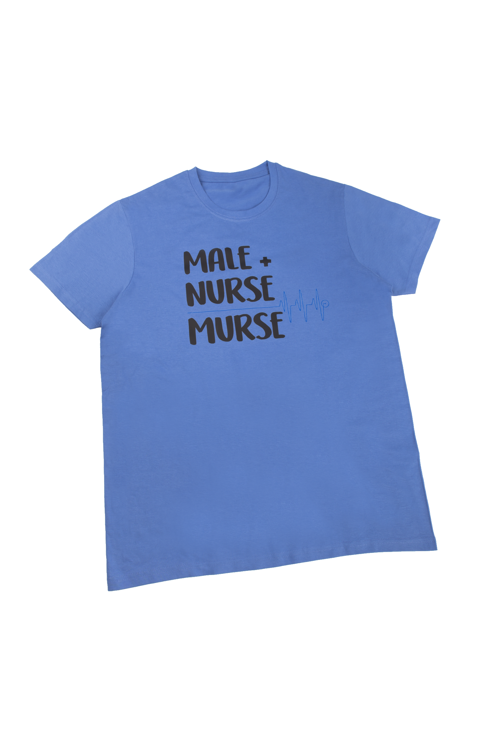 Enfermania Ropa T-shirt homme bleu classique taille L