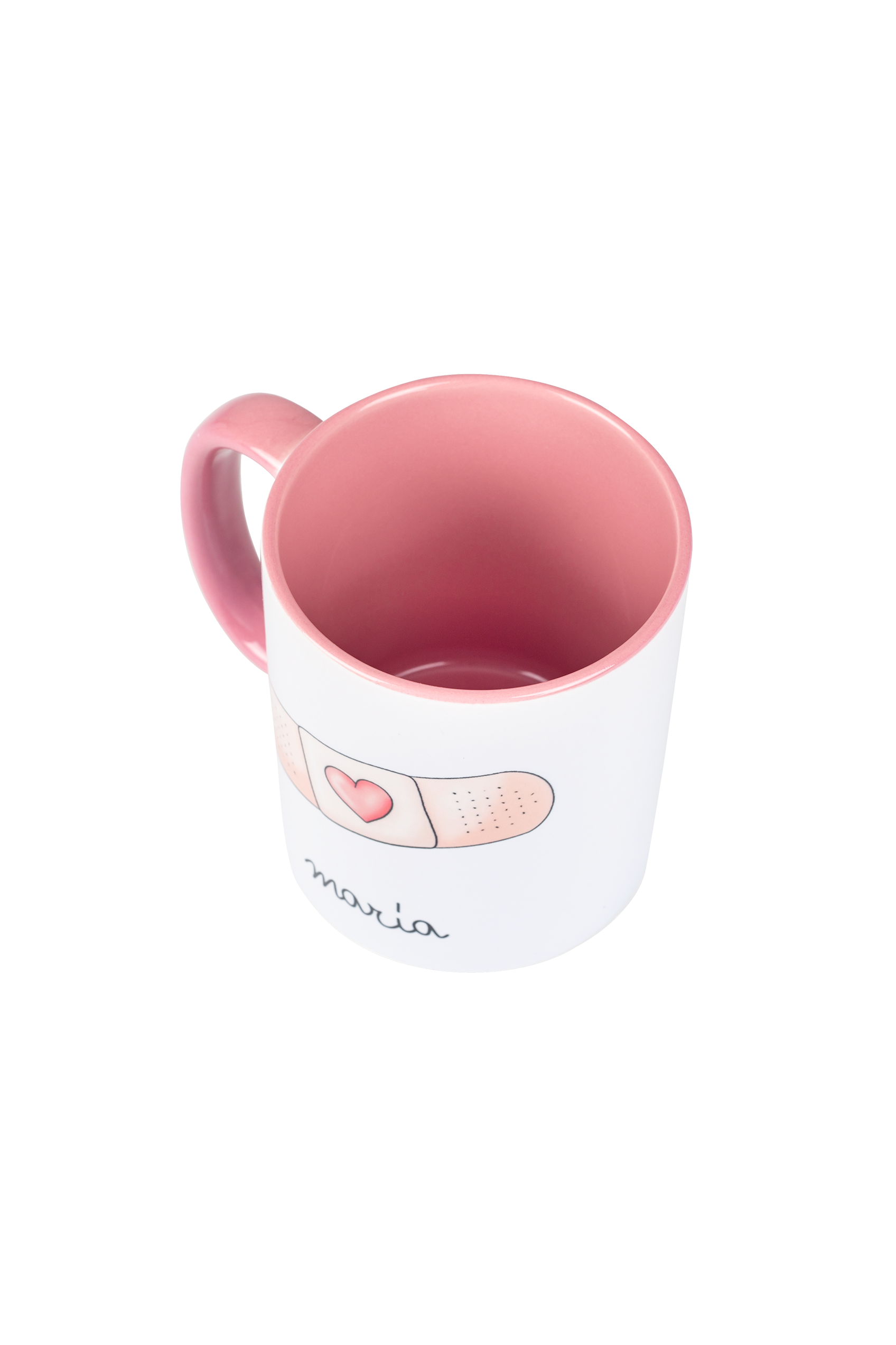 Enfermania Tirita mug céramique rose 350 ml personnalisable