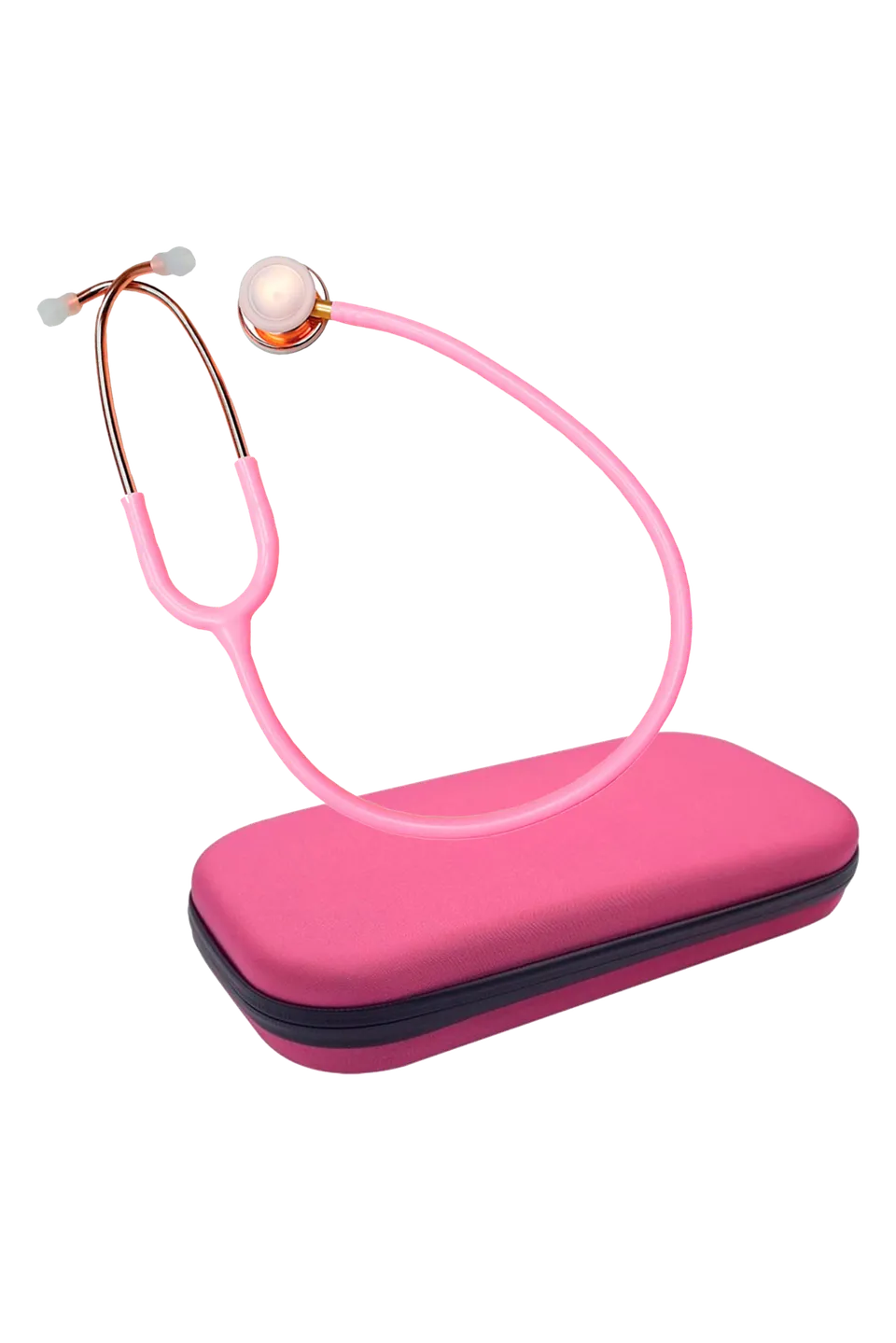 Enfermania Duovitec stéthoscope rose inox housse incluse