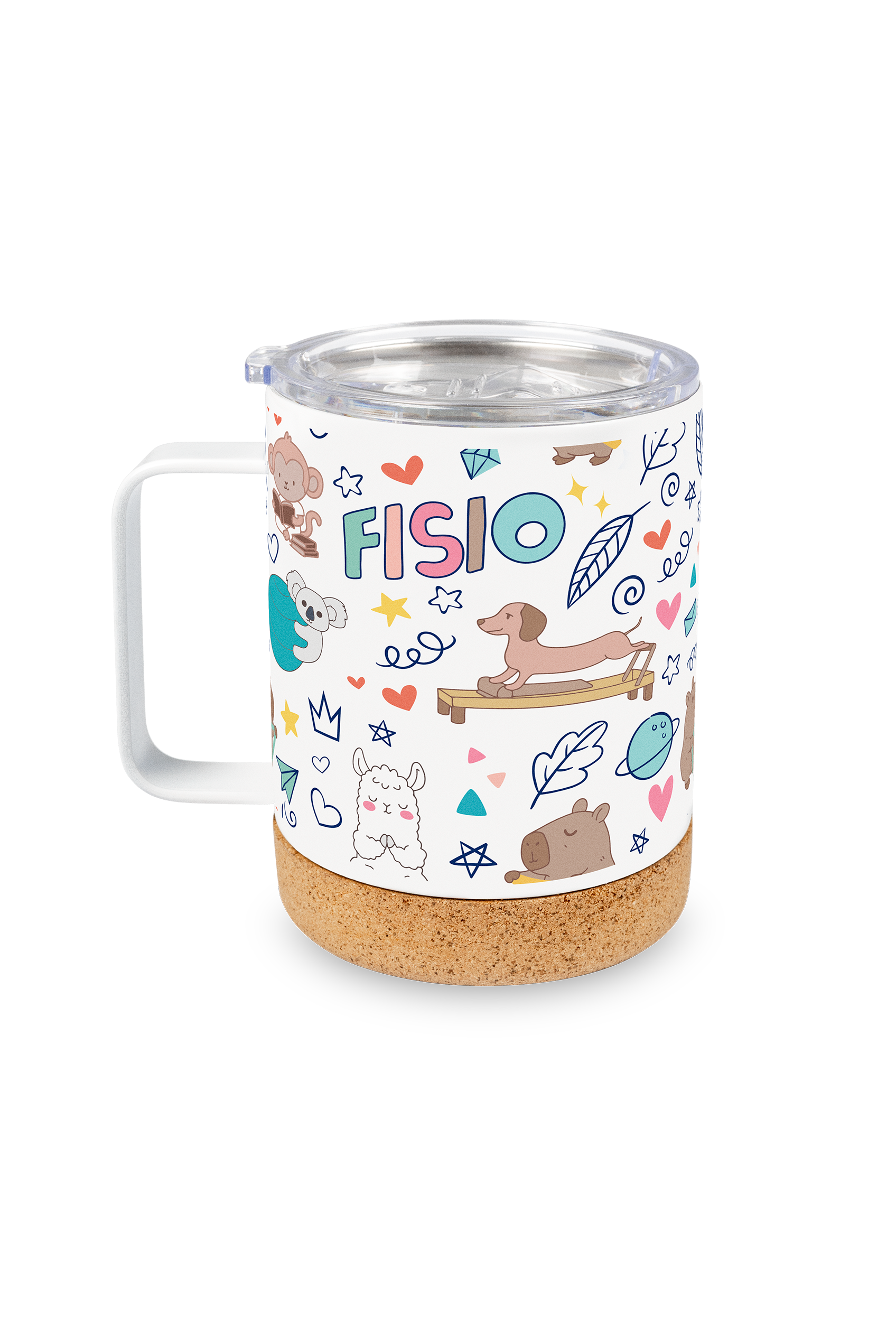 Enfermania Animalitos Fisio pack gourde tasse acier