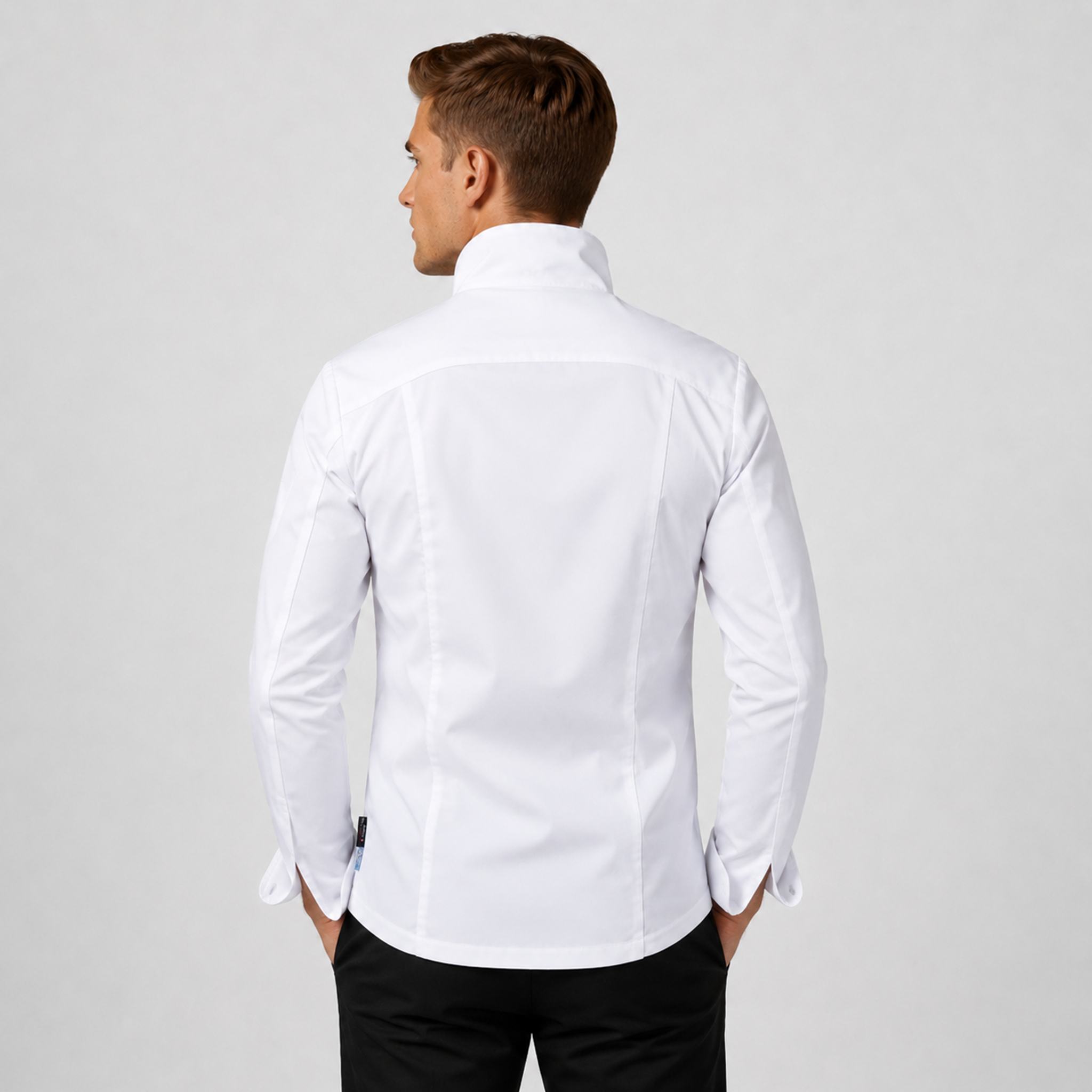 GARY'S Momo veste cuisine mixte blanche fibre T400