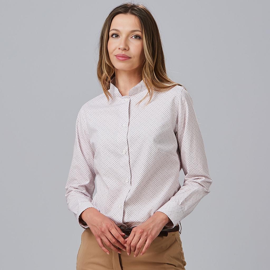 GARY'S Viola chemise femme col mao imprimé drapeaux