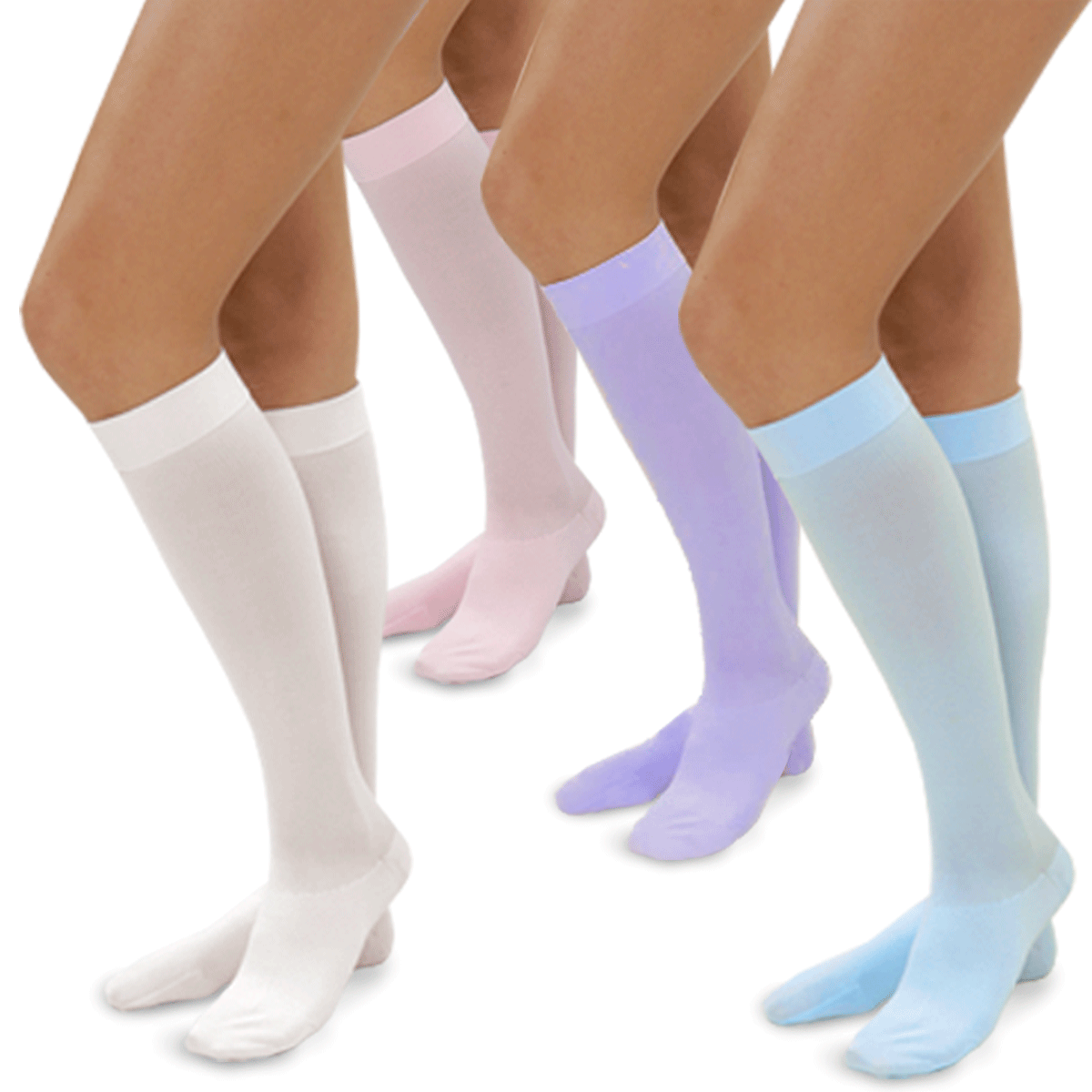 Enfermania Ropa chaussettes compression bleu ciel S-XL