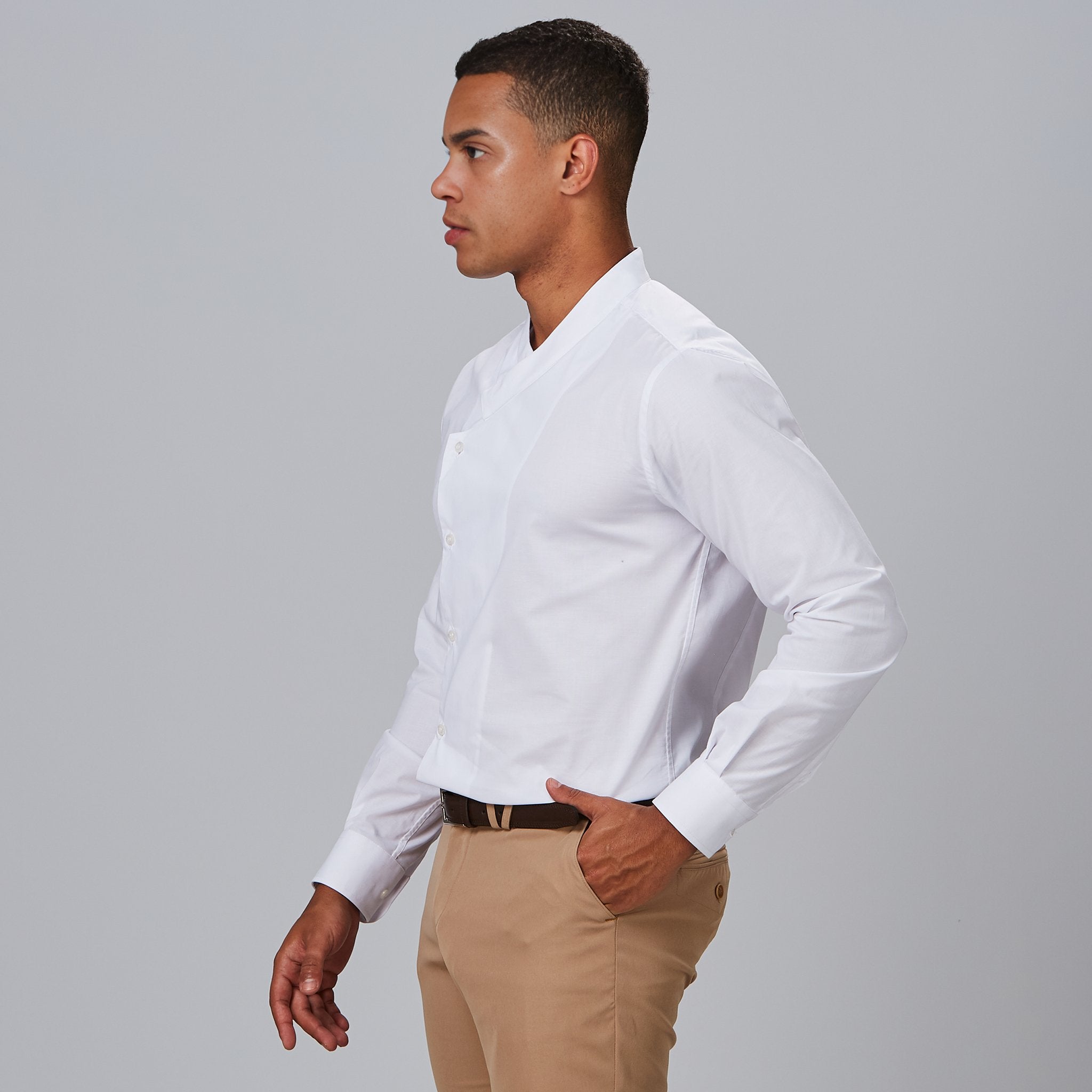 Gary's Shirts Marcello Slim Chef Blanc - Taille M
