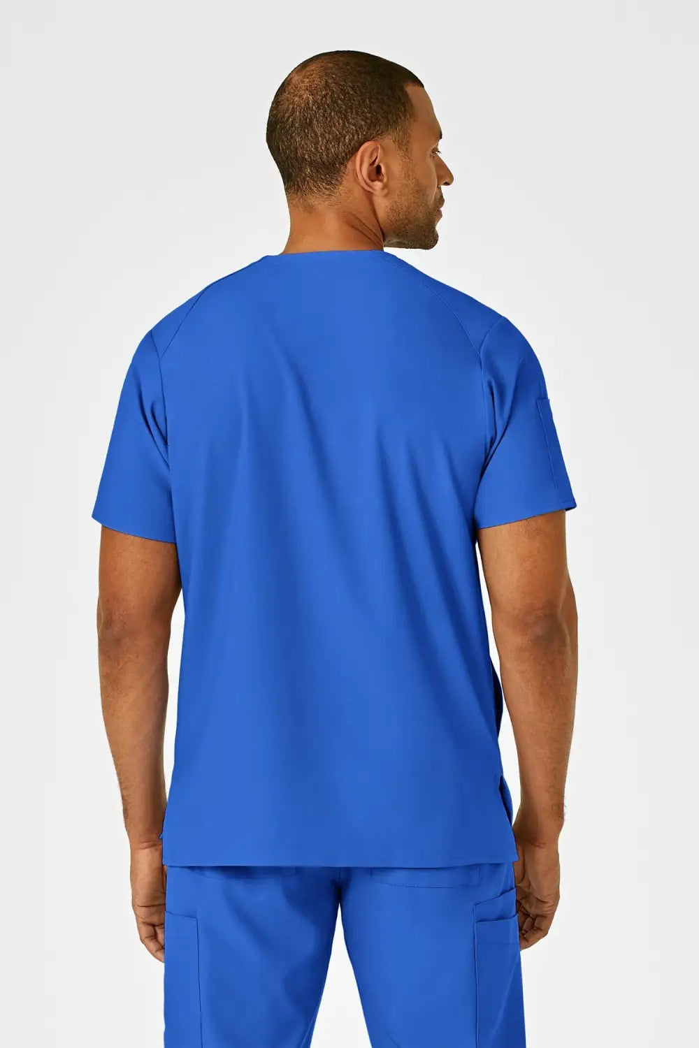 Aelin LUCA W123 tenue médicale Bleu royal homme microfibre