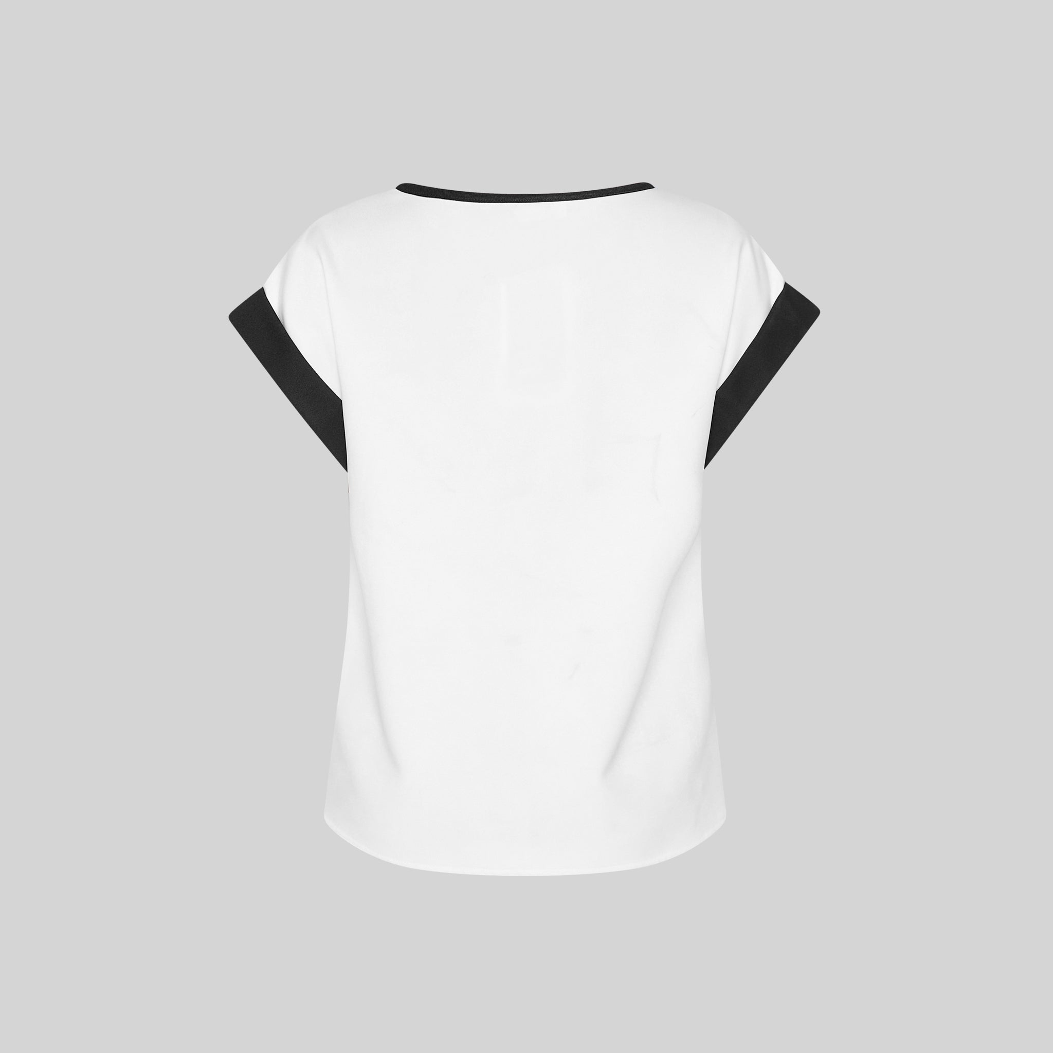 Gary's blouse travail femme blanche crêpe manches courtes