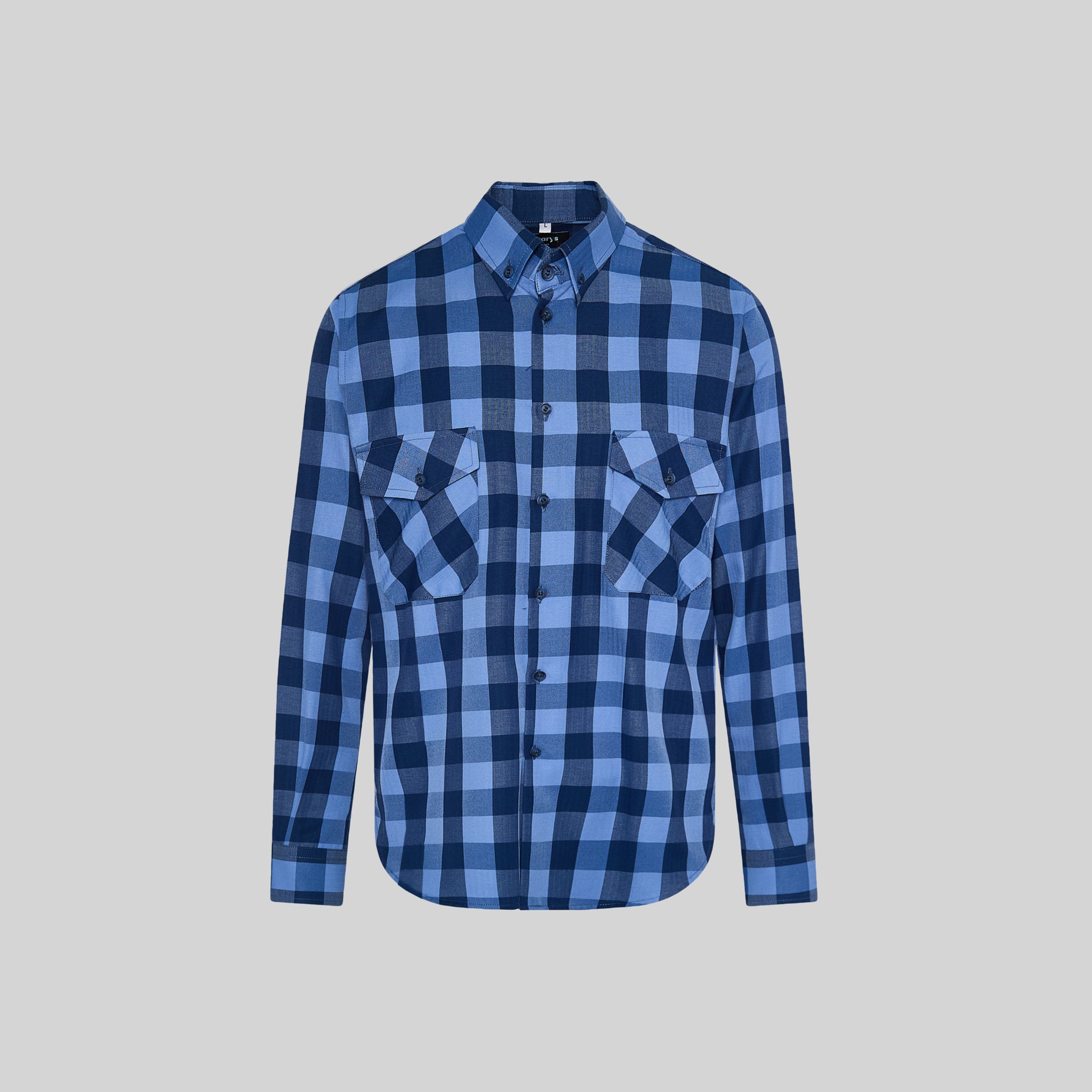 Gary's Augusto 260032 Chemise slim carreaux bleu