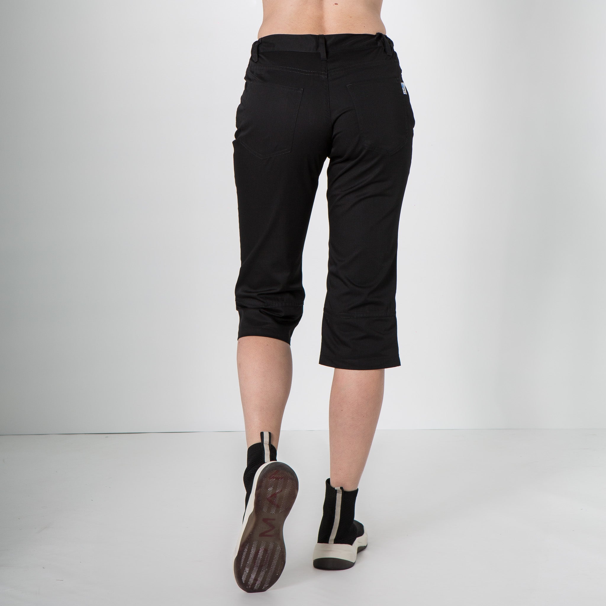 Gary's Pants pantalon corsaire femme noir sergé