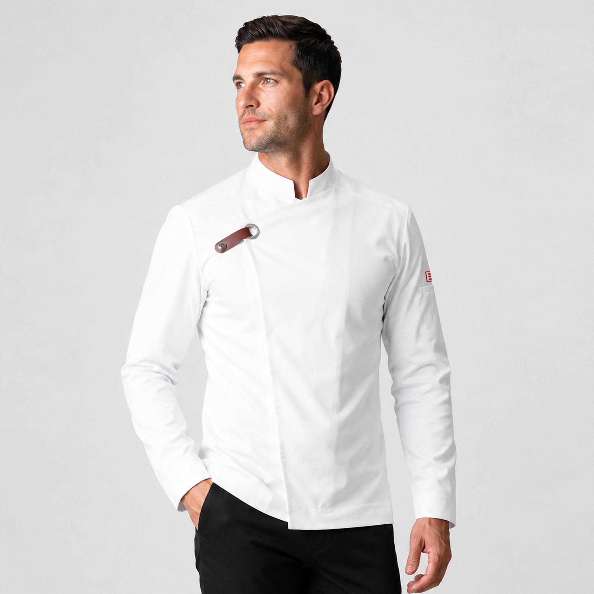 GARY'S Hubal veste chef unisexe noir T400 Coolmax