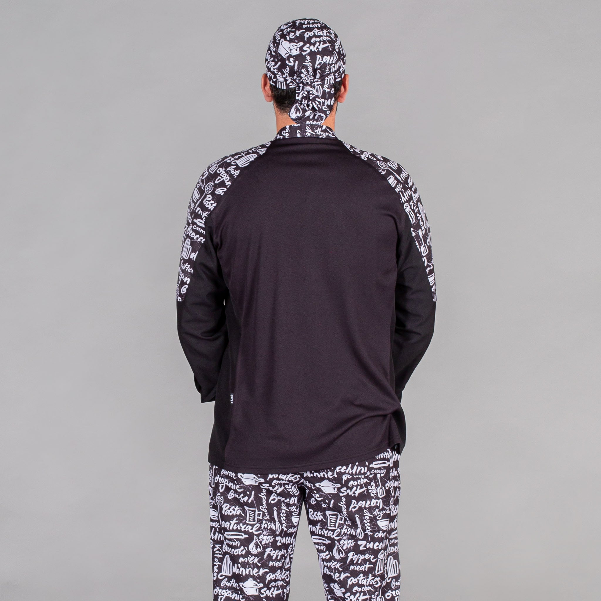 Gary's Kitchen veste cuisine noire XS microfibre