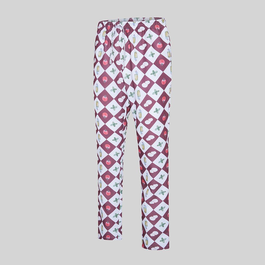 GARY'S Pantalon travail coton bio imprimé Toscana