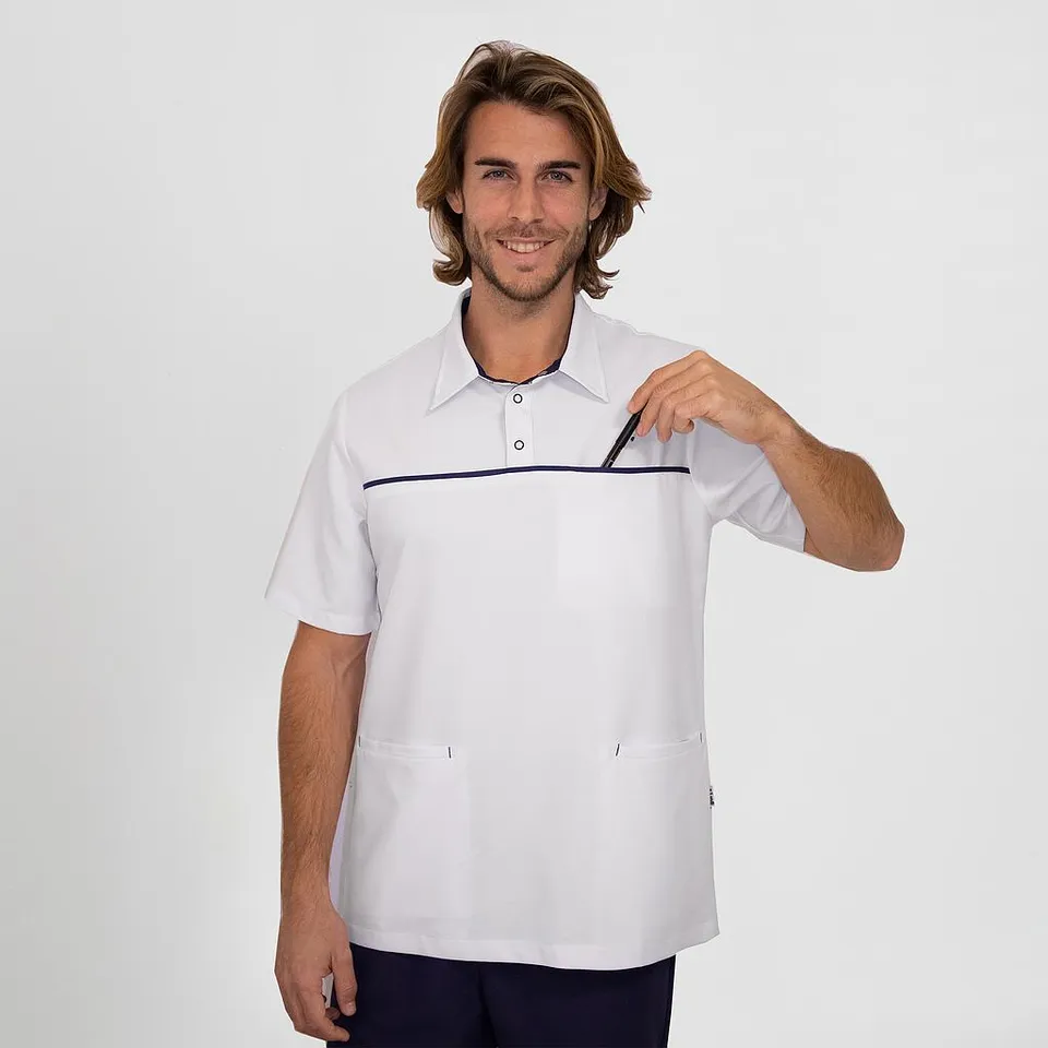 Gary's Polo polo Javier homme slim fit blanc
