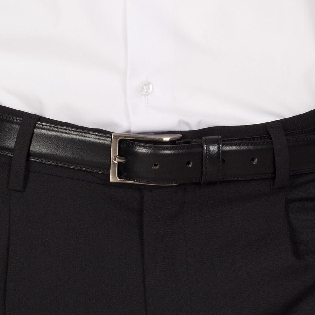 GARY'S Add-Ons Belt Leather ceinture cuir noir 90 cm