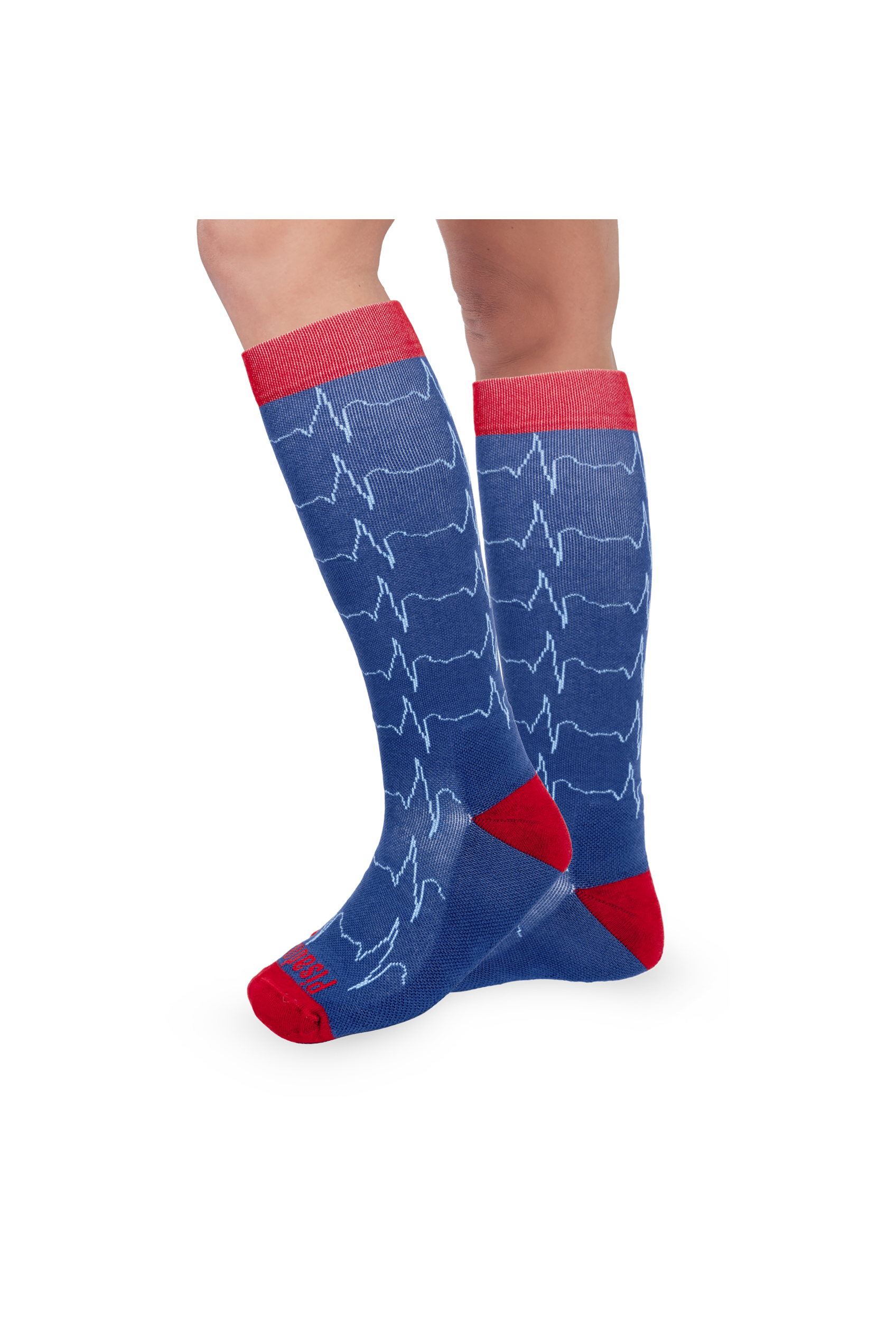Enfermania Ropa Chaussettes de compression Pulsations coton