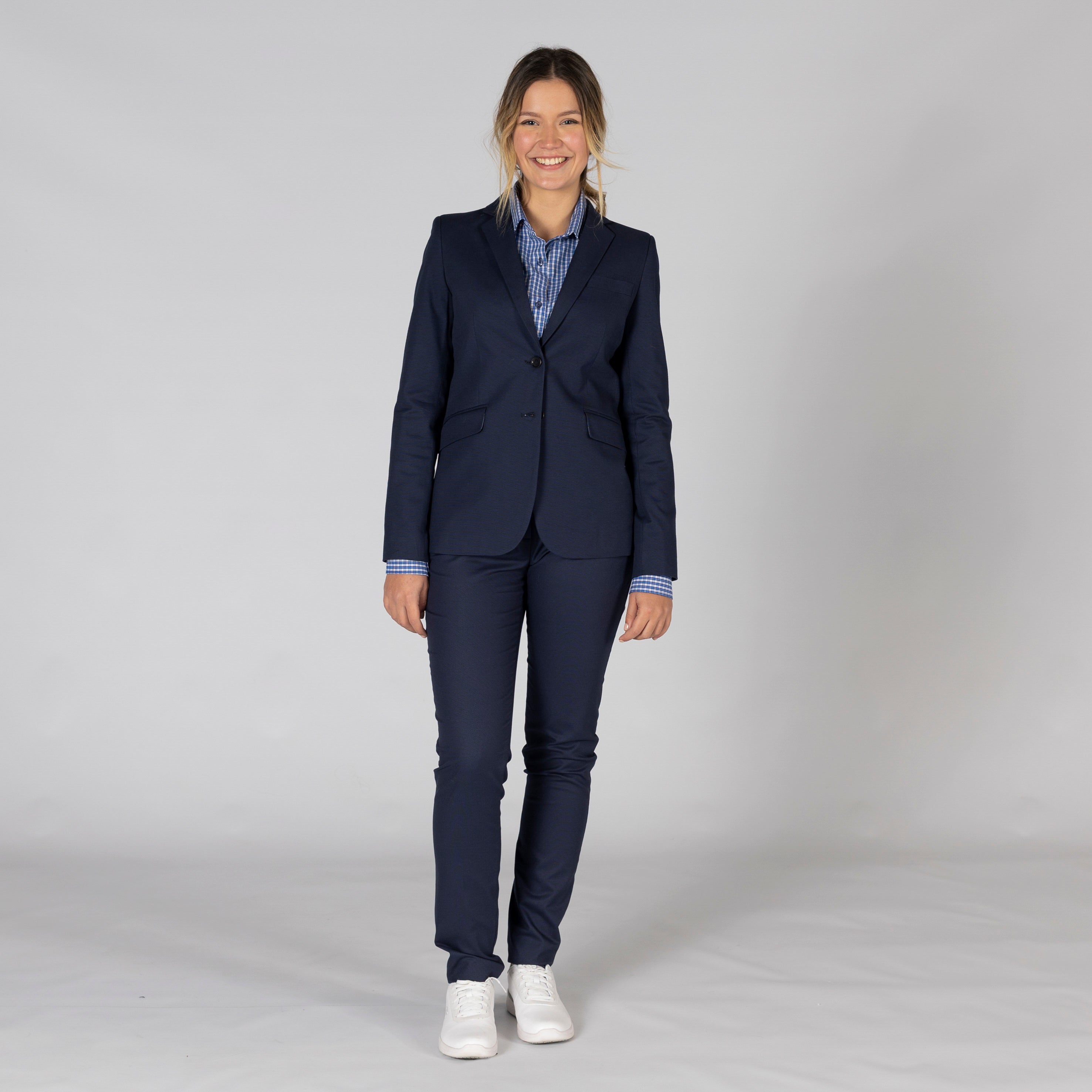 Gary's Meeting pantalon chino femme marino coton stretch