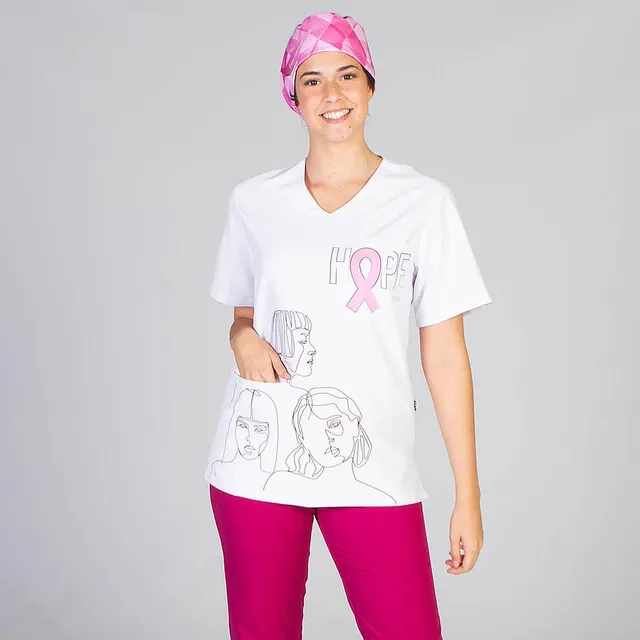 GARY'S Hope blouse médicale unisexe imprimé antibactérienne