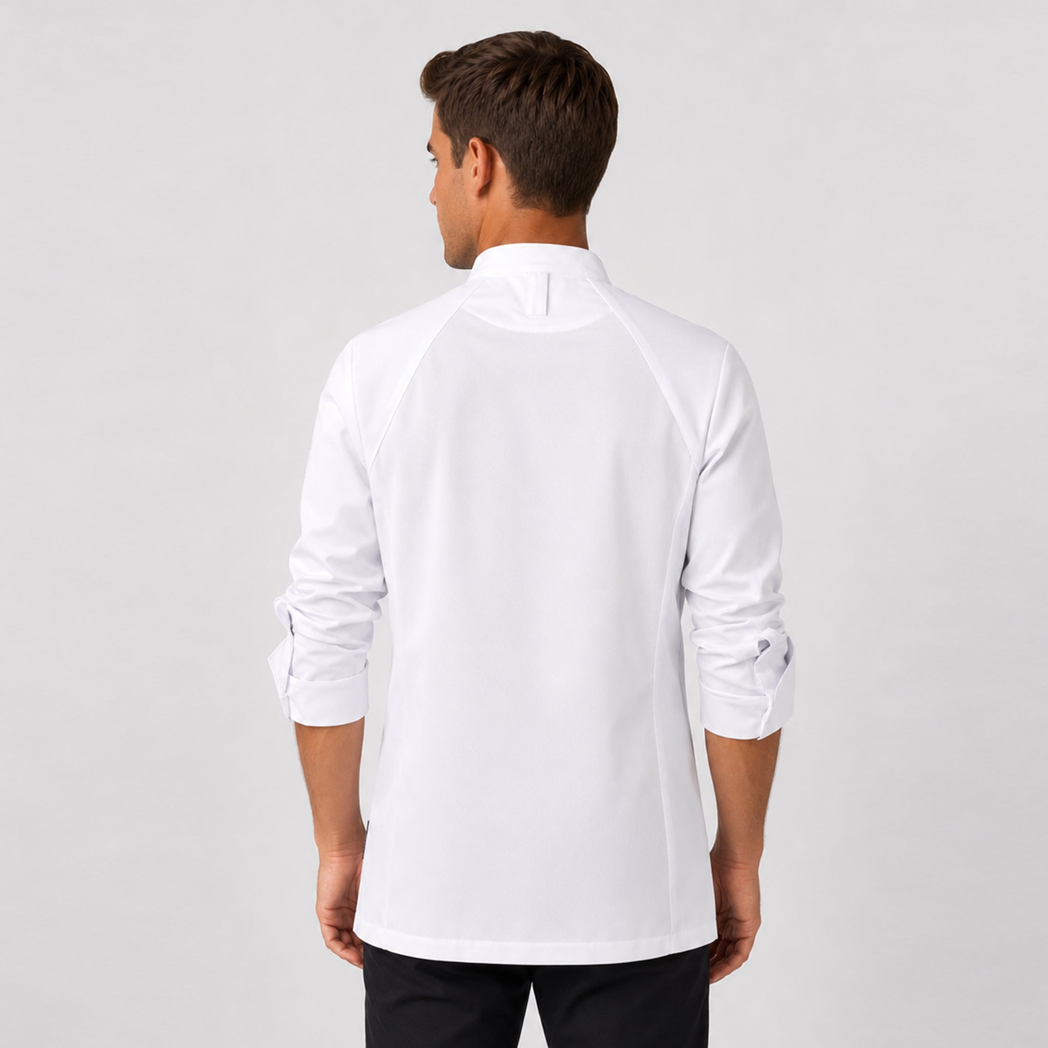 Gary's Tyr veste cuisine unisexe blanc microfibre