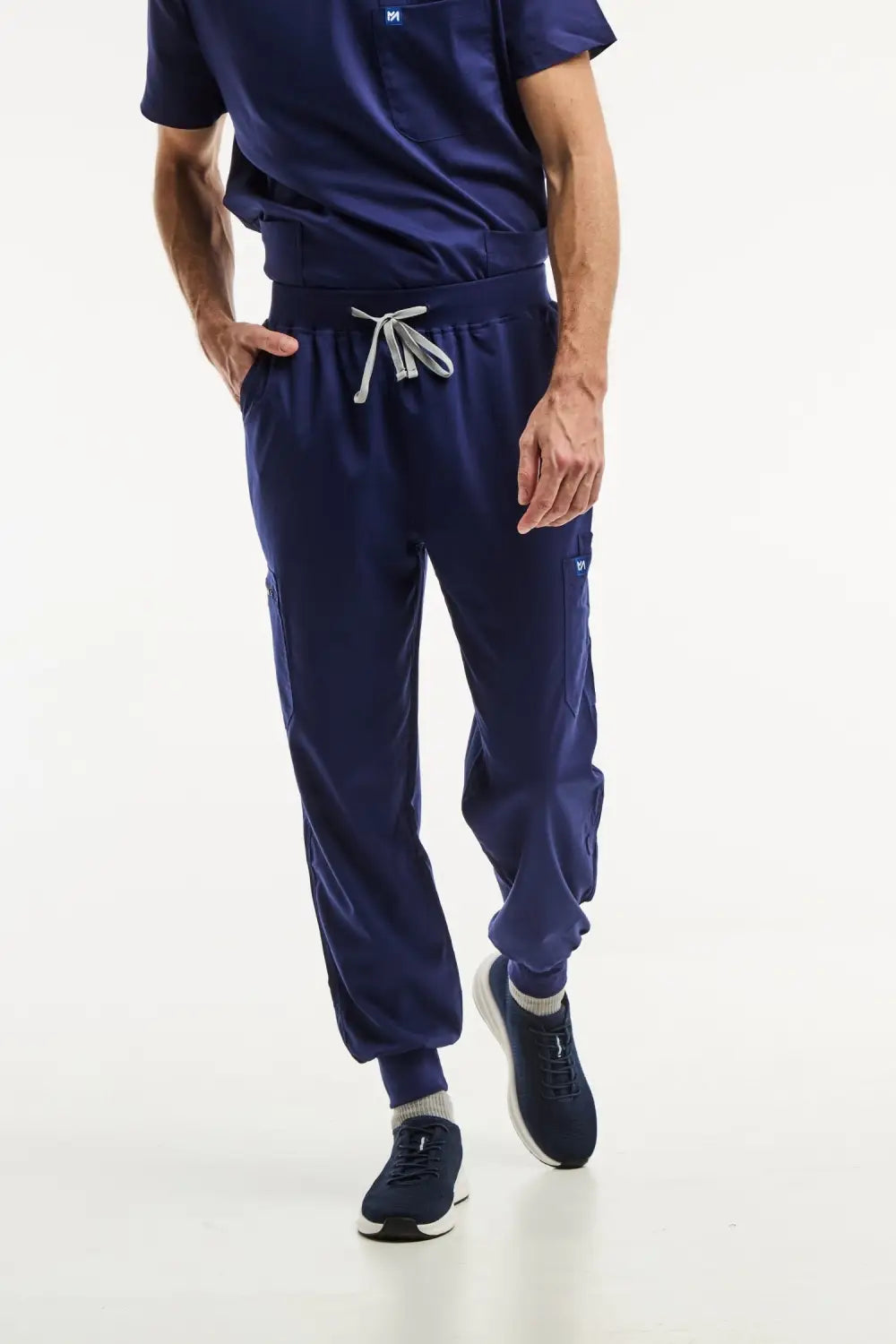 Aelin Luca jogger pantalon médical bleu marine stretch