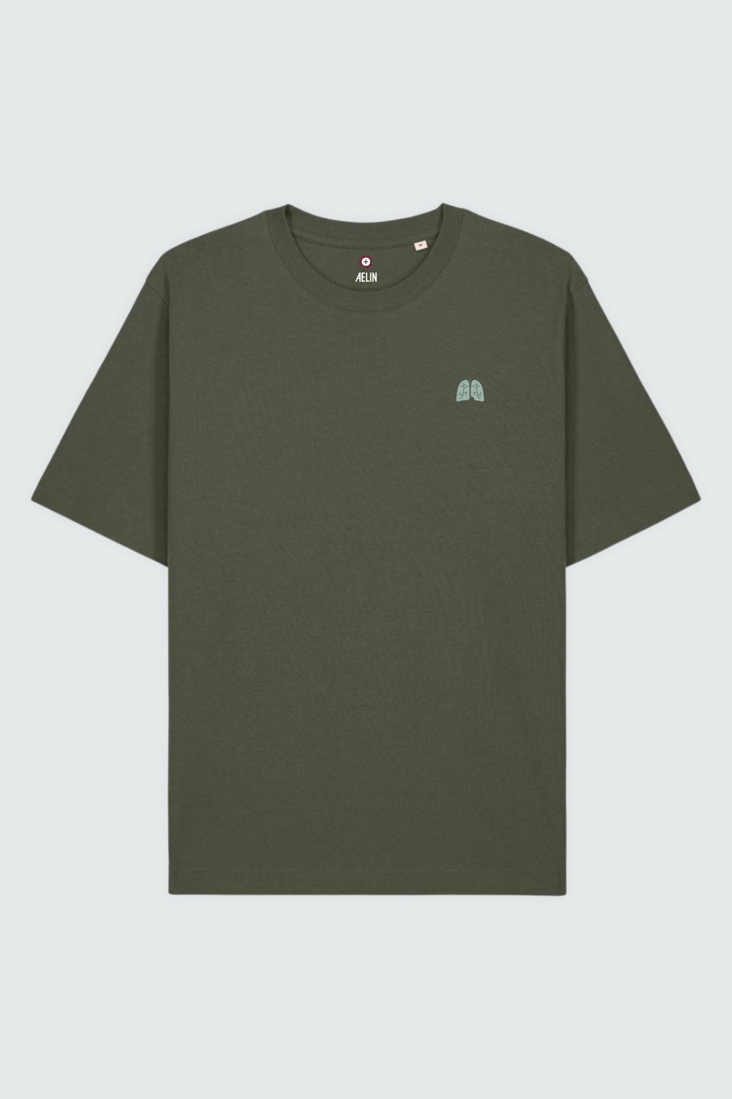 Aelin Slimfit NEW T-shirt heavy coton pneumologie bleu marine