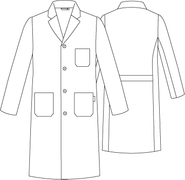GARY'S blouse medicale blanche brodée XSS
