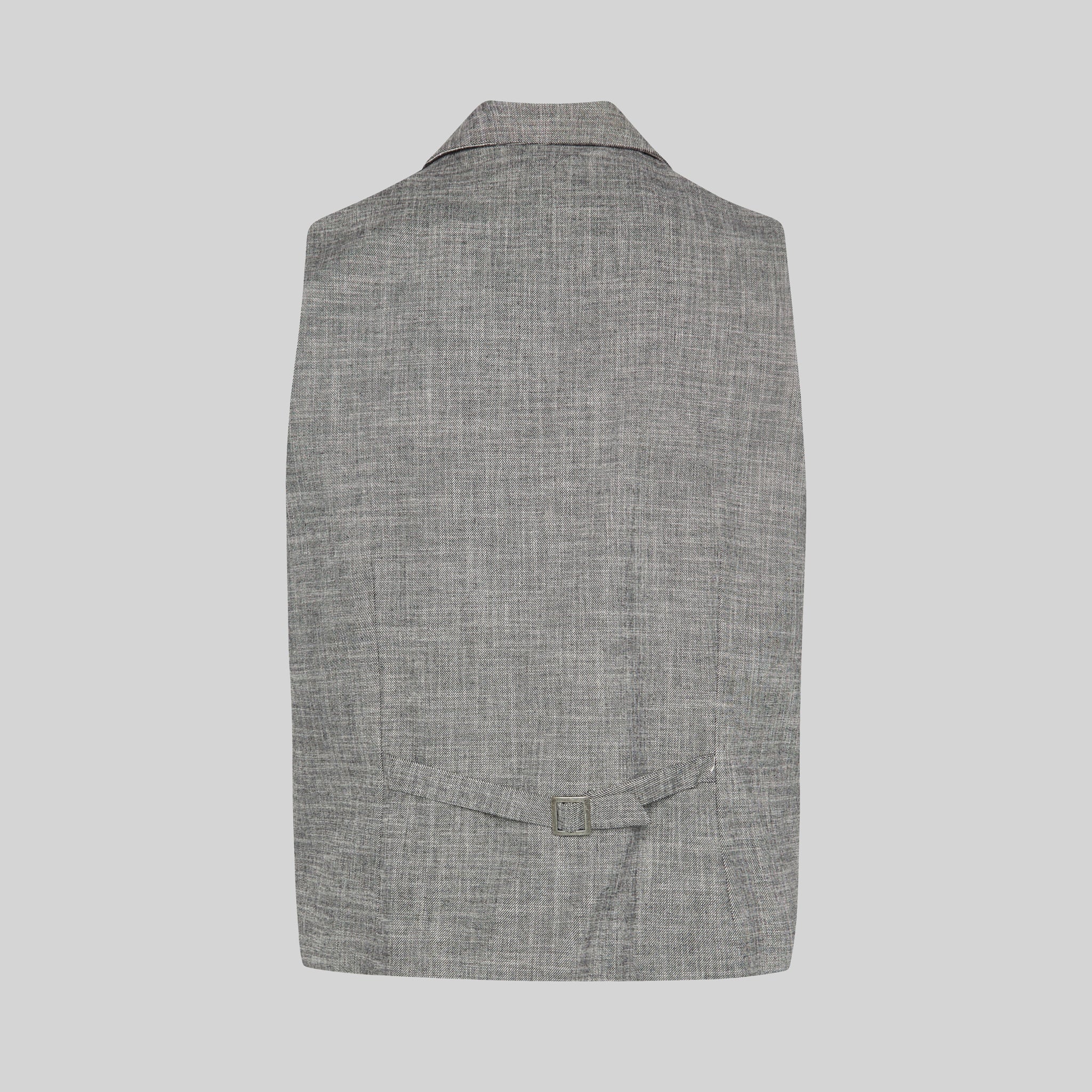 Gary's Cheviot Gilet homme gris coton service