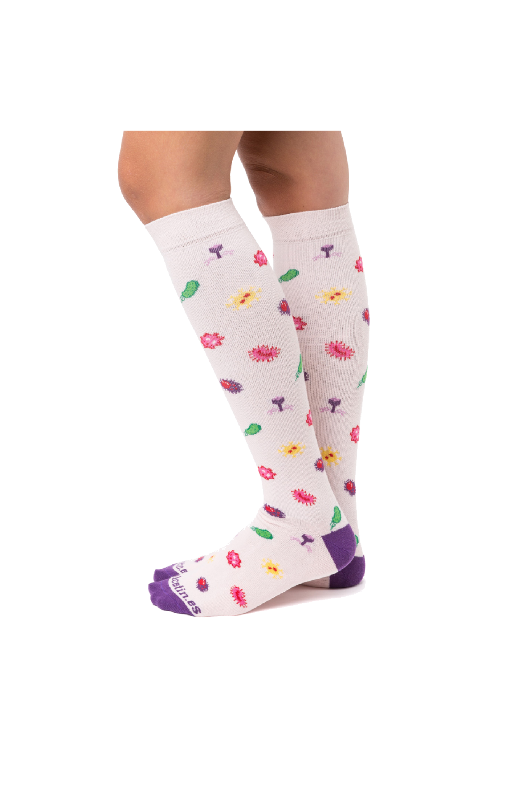 Enfermania Ropa Bacterias chaussettes compression coton S/M