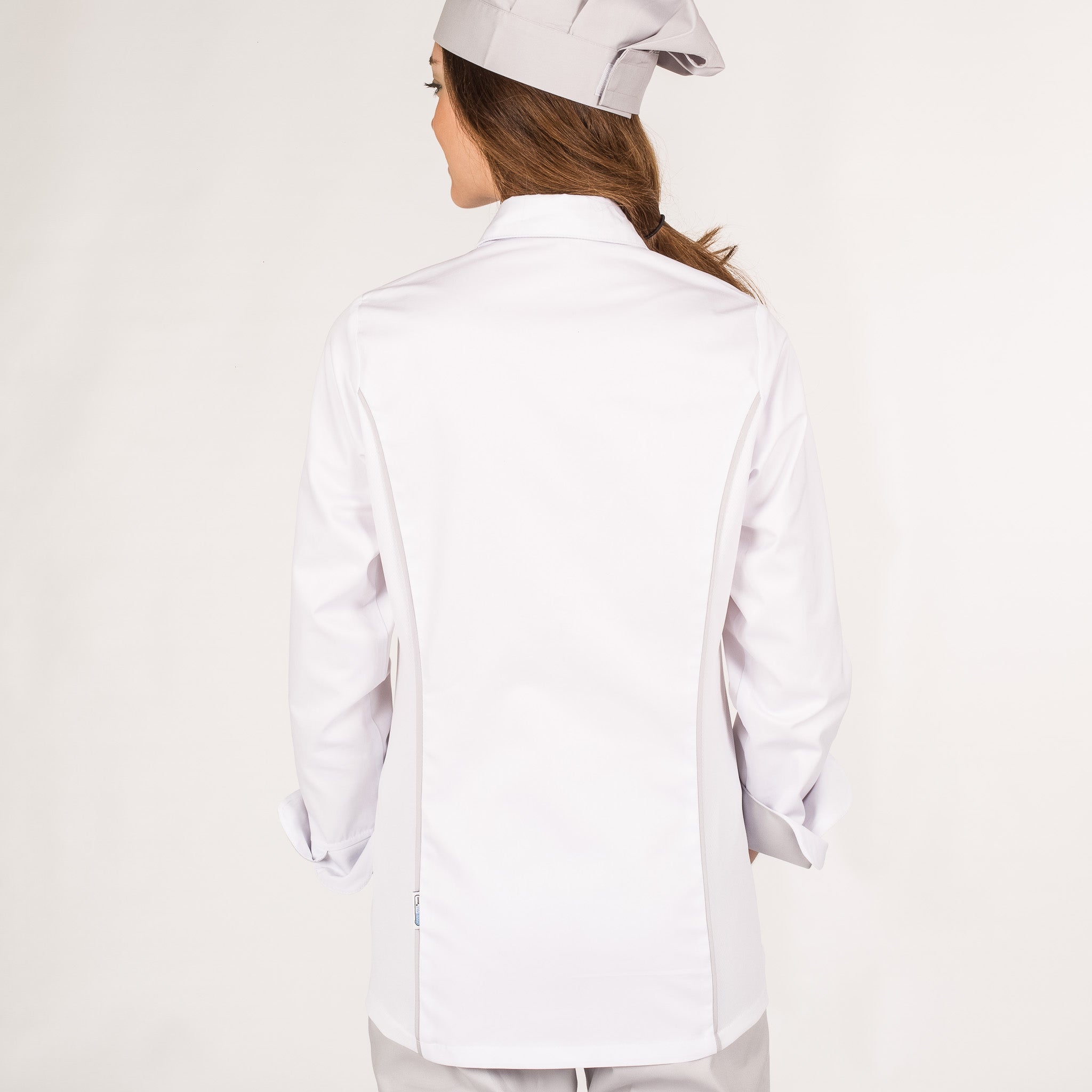 GARY'S Atenea veste de cuisine femme blanche coton