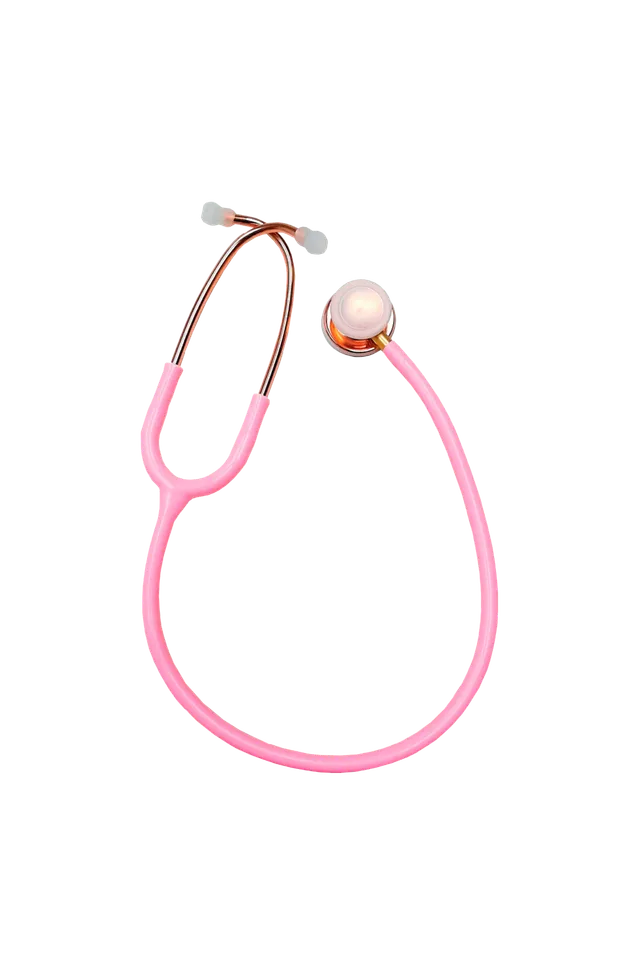 Enfermania Duovitec stéthoscope rose double pavillon inox