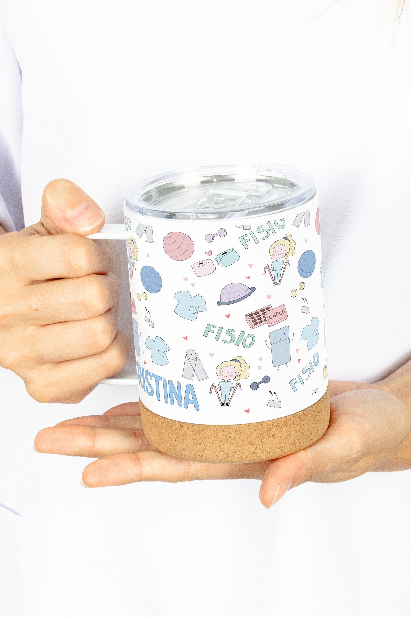Enfermania Fisio Pastel tasse thermique acier 330 ml