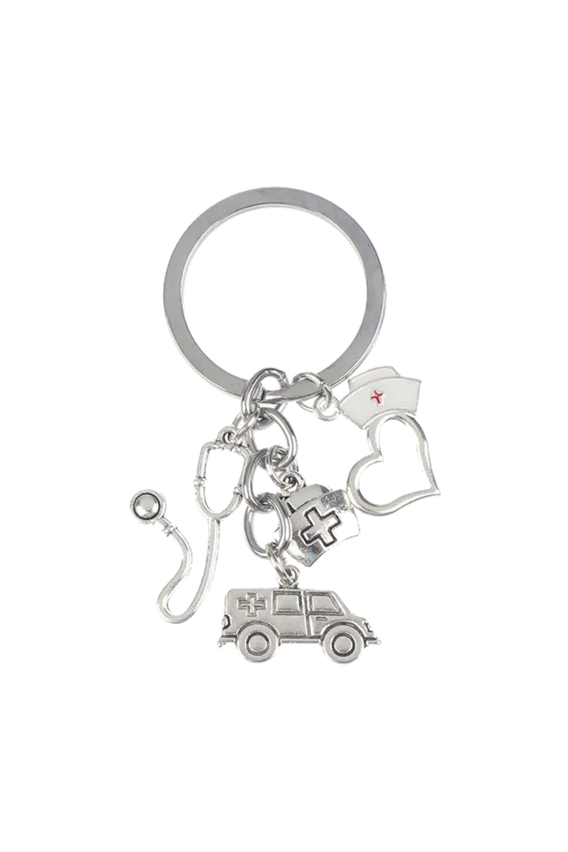 Enfermania Regalos Porte-clés ambulance métal charms