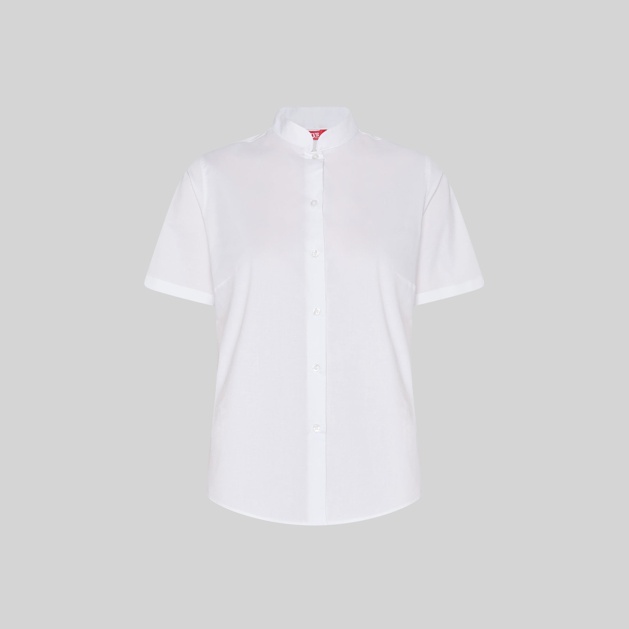 GARY'S chemise femme col mao noire manches courtes