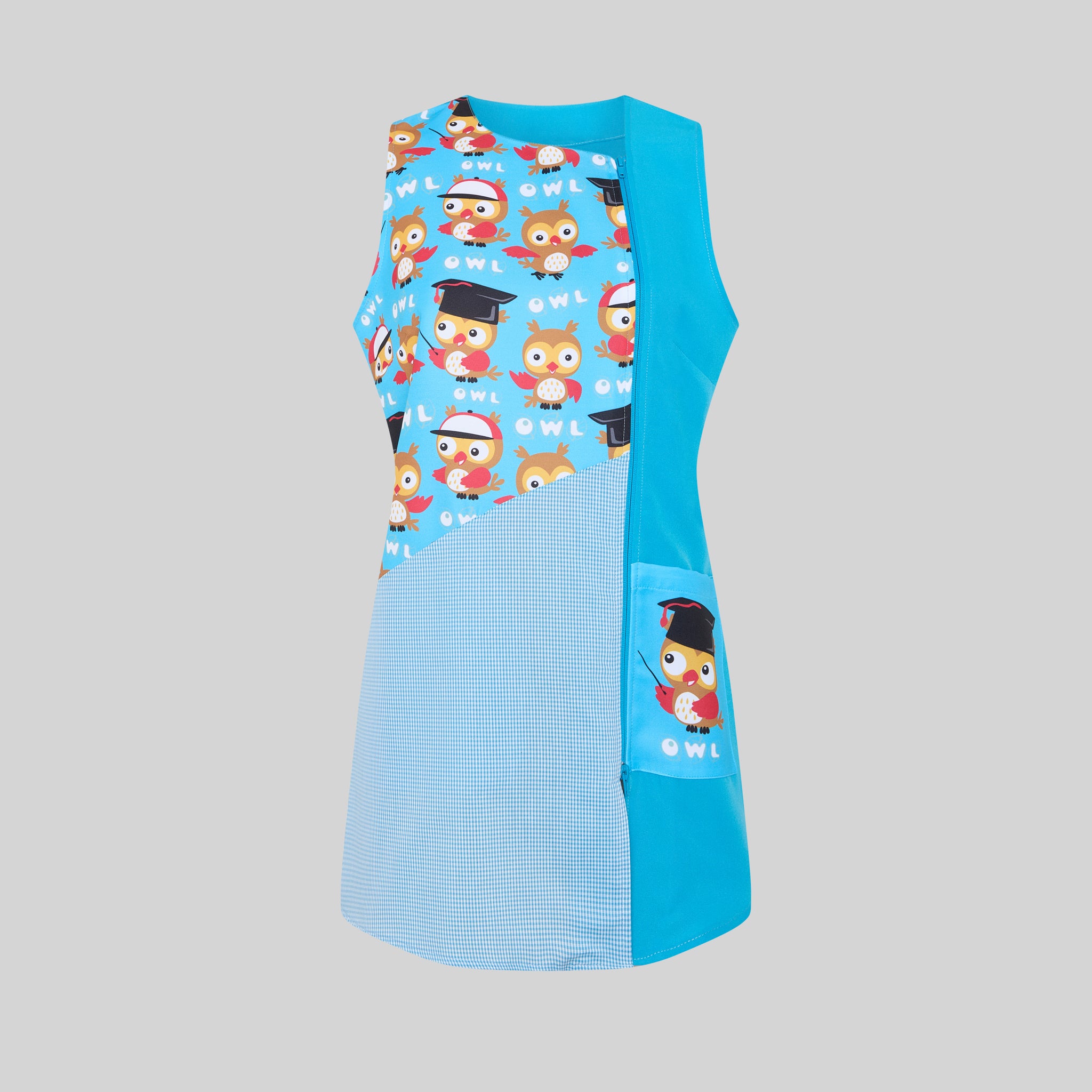 Gary's Buho blouse femme turquoise sans manches polyester