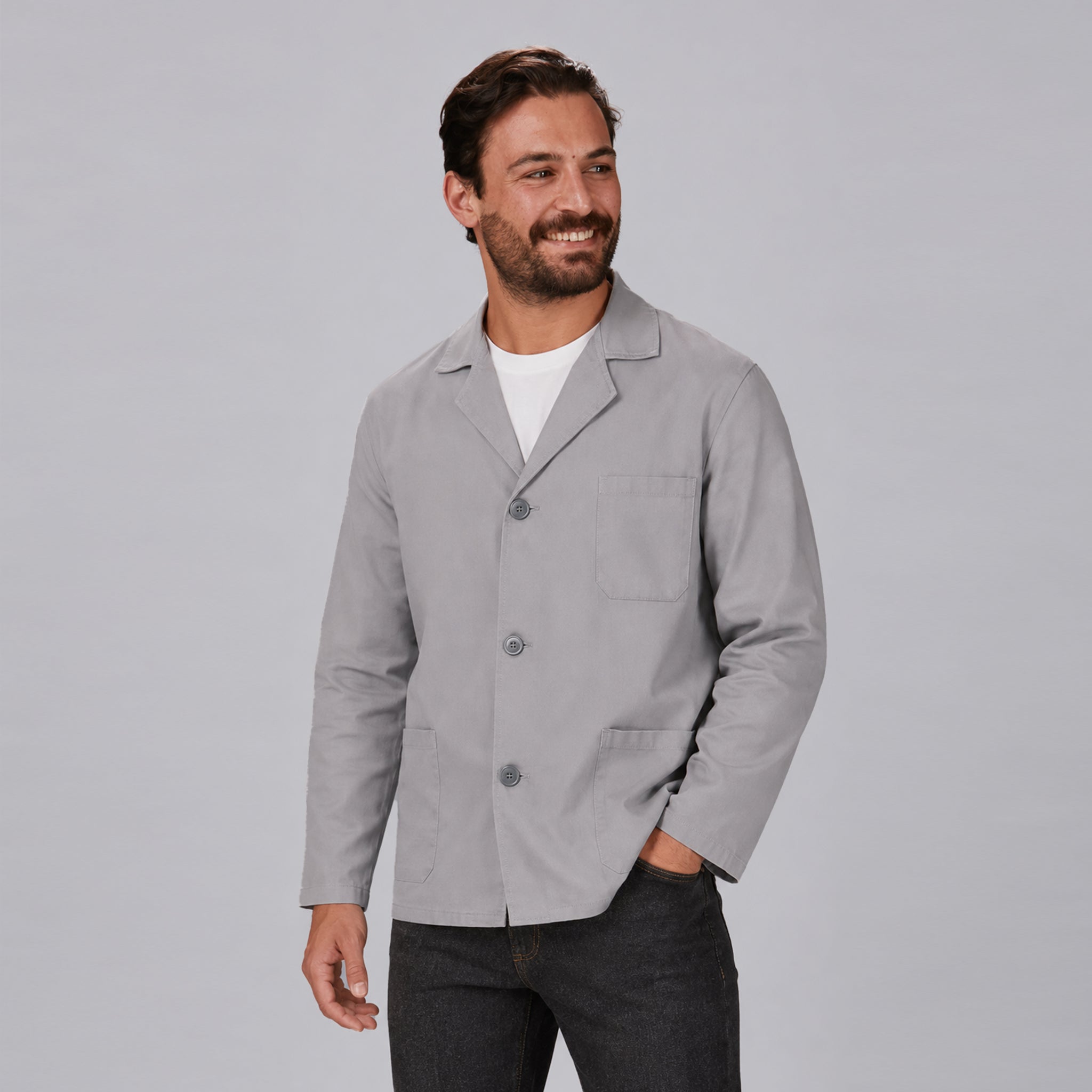 Gary's Sahariana blouse homme blanche manches longues M