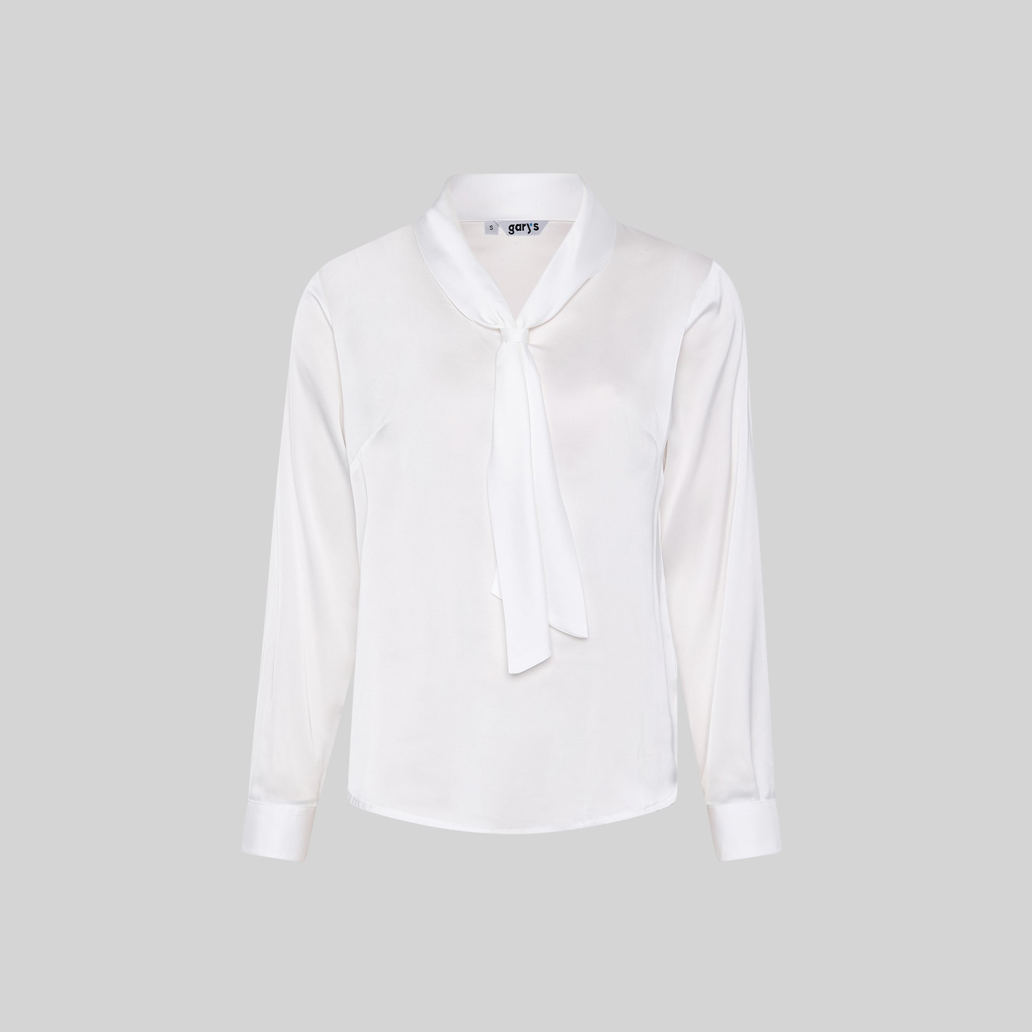 Gary's Oriana blouse satin femme manches longues noire