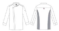 Gary's Anhur veste cuisine unisexe blanche coton
