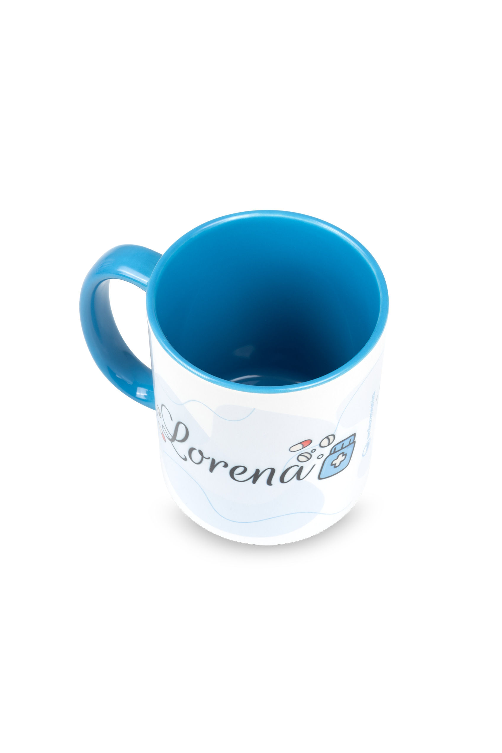 Enfermania taza mug pharmacien bleu 350 ml