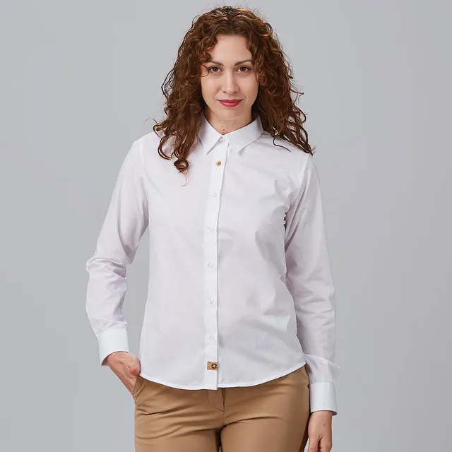Gary's Idara chemise femme blanche tissu recyclé
