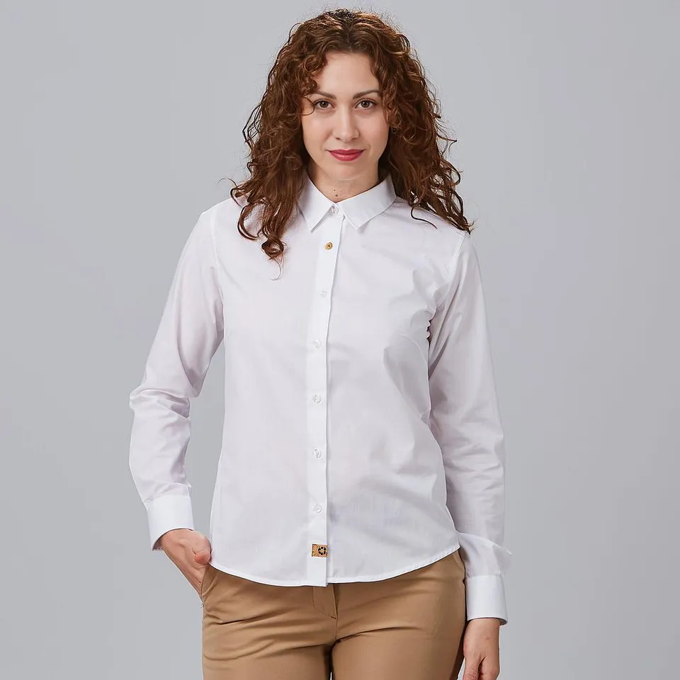 Gary's Idara chemise femme blanche tissu recyclé