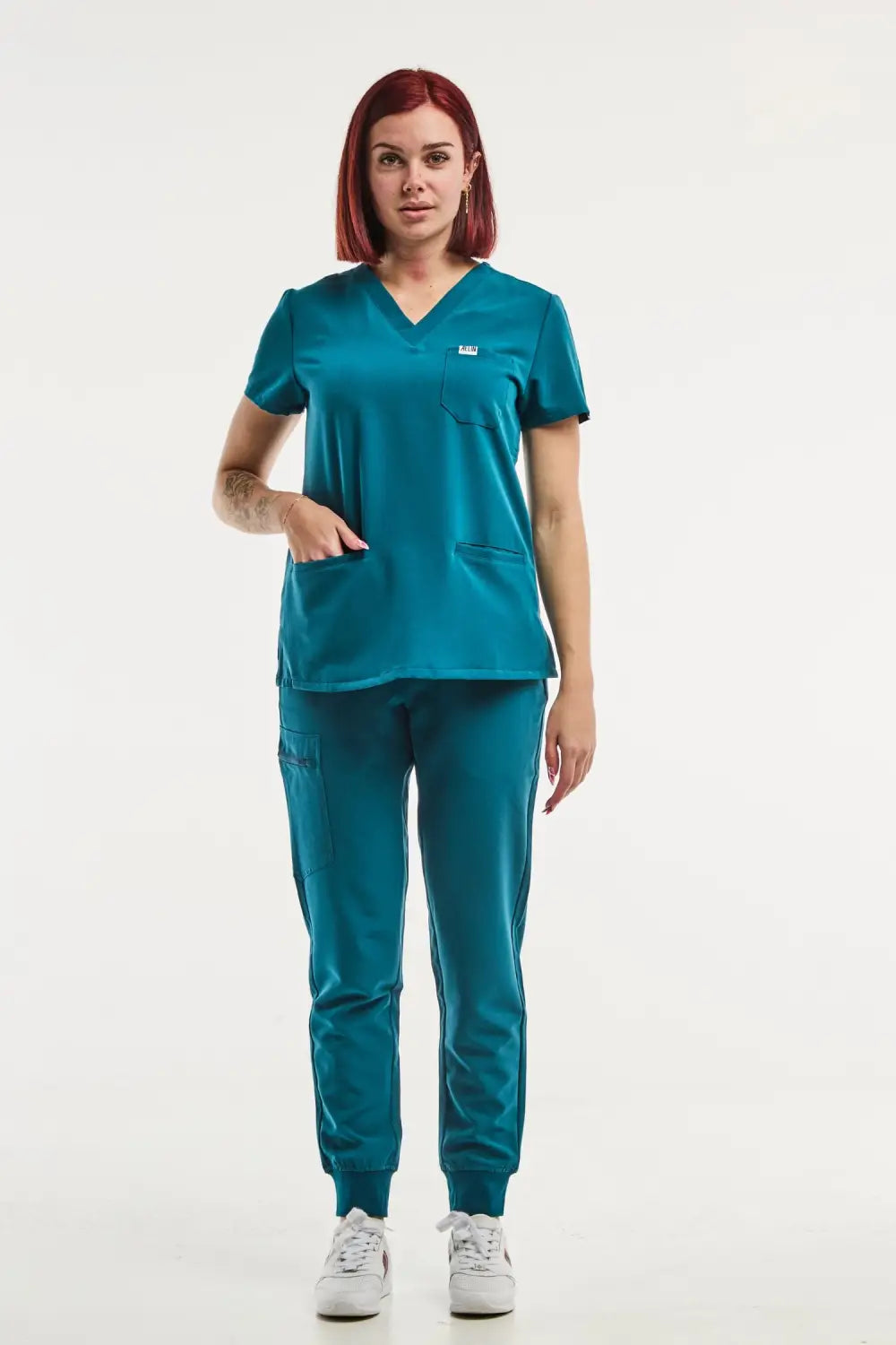 Aelin Paris Tenue Médicale Stretch Femme Vert turquoise