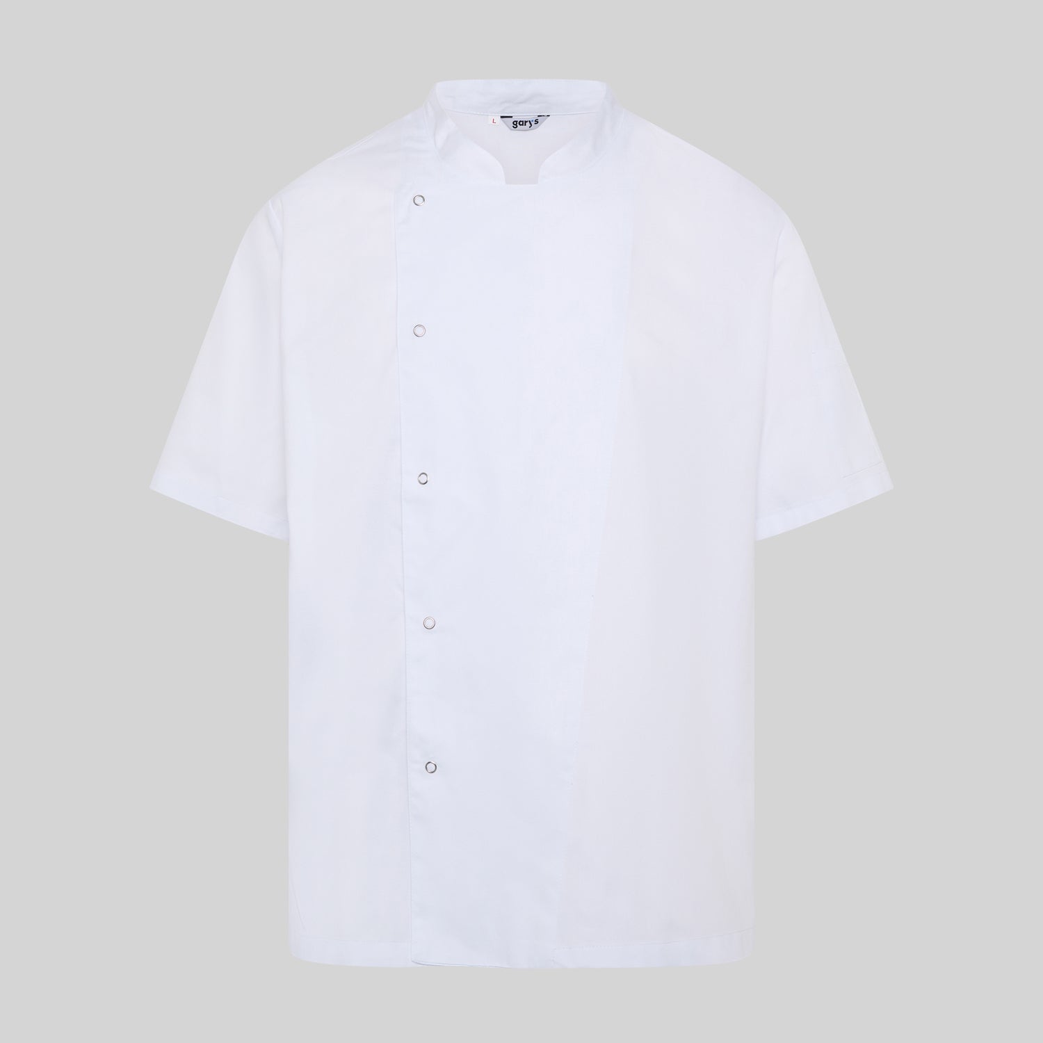 GARY'S Luque veste cuisine unisexe col mao blanche manches courtes