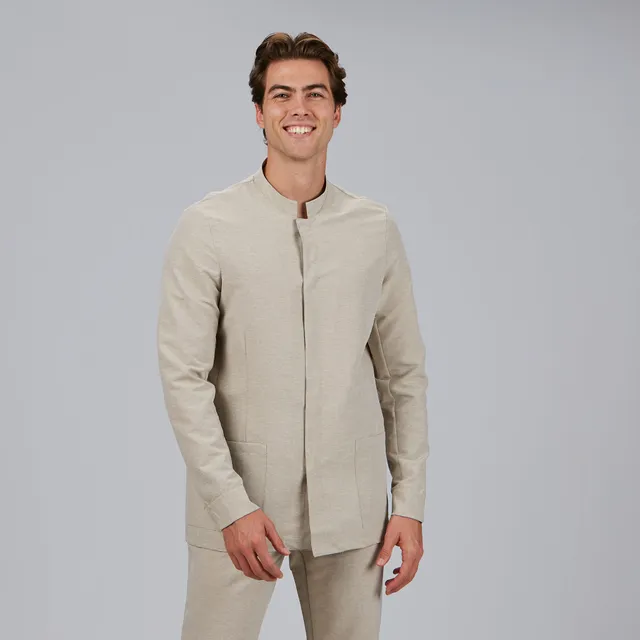 Gary's Eric Jasper blouse médicale homme manches longues sable