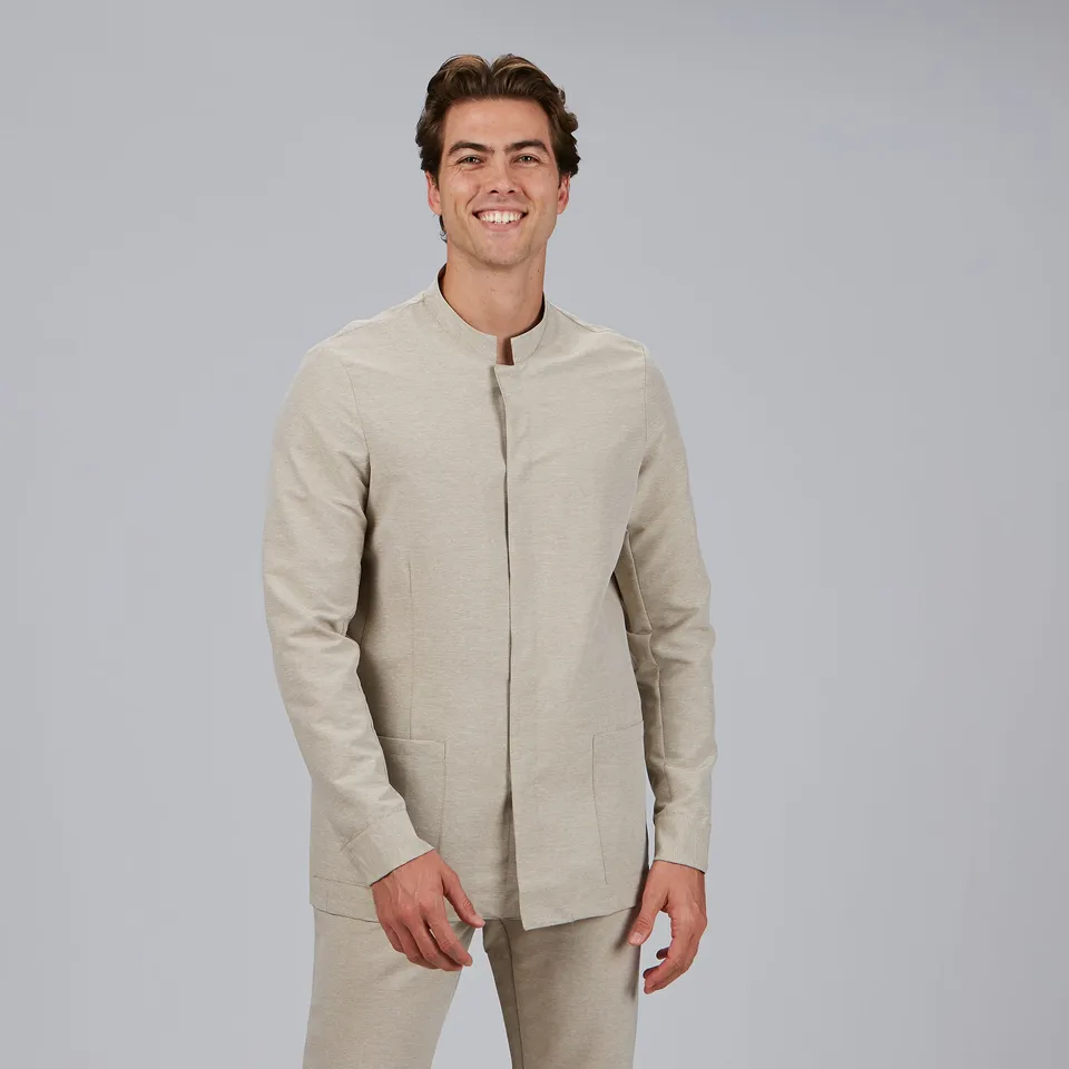 Gary's Eric Jasper blouse médicale homme manches longues sable
