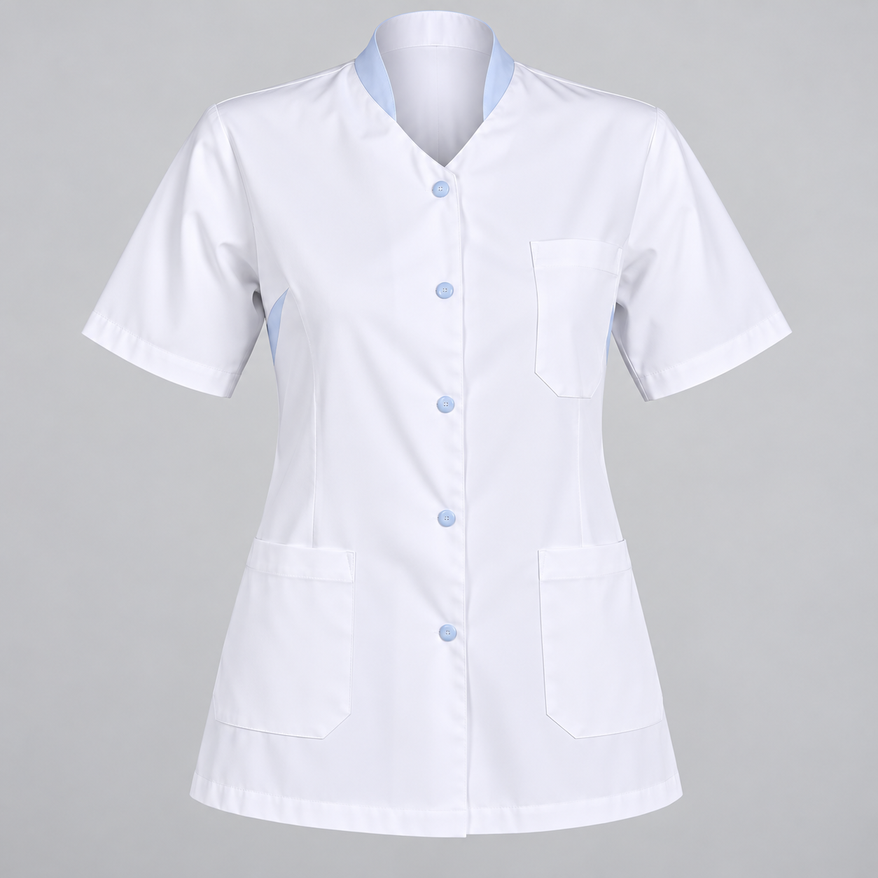 GARY'S Milan blouse de travail femme piqué rose tailles larges